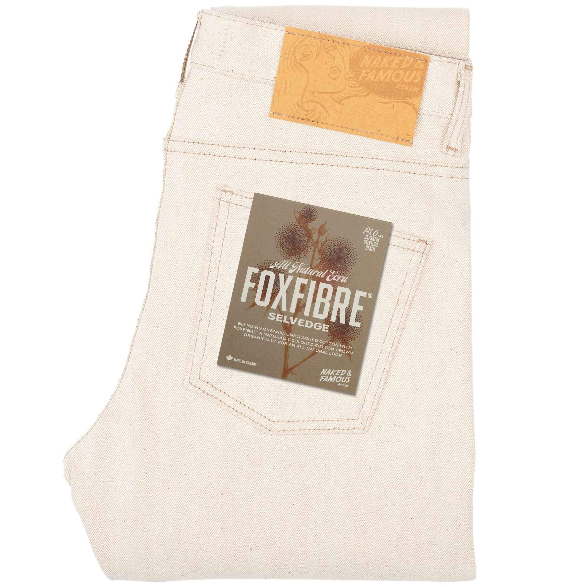 Naked and Famous Denim Weird Guy All Natural FoxFibre¨ - Ecru