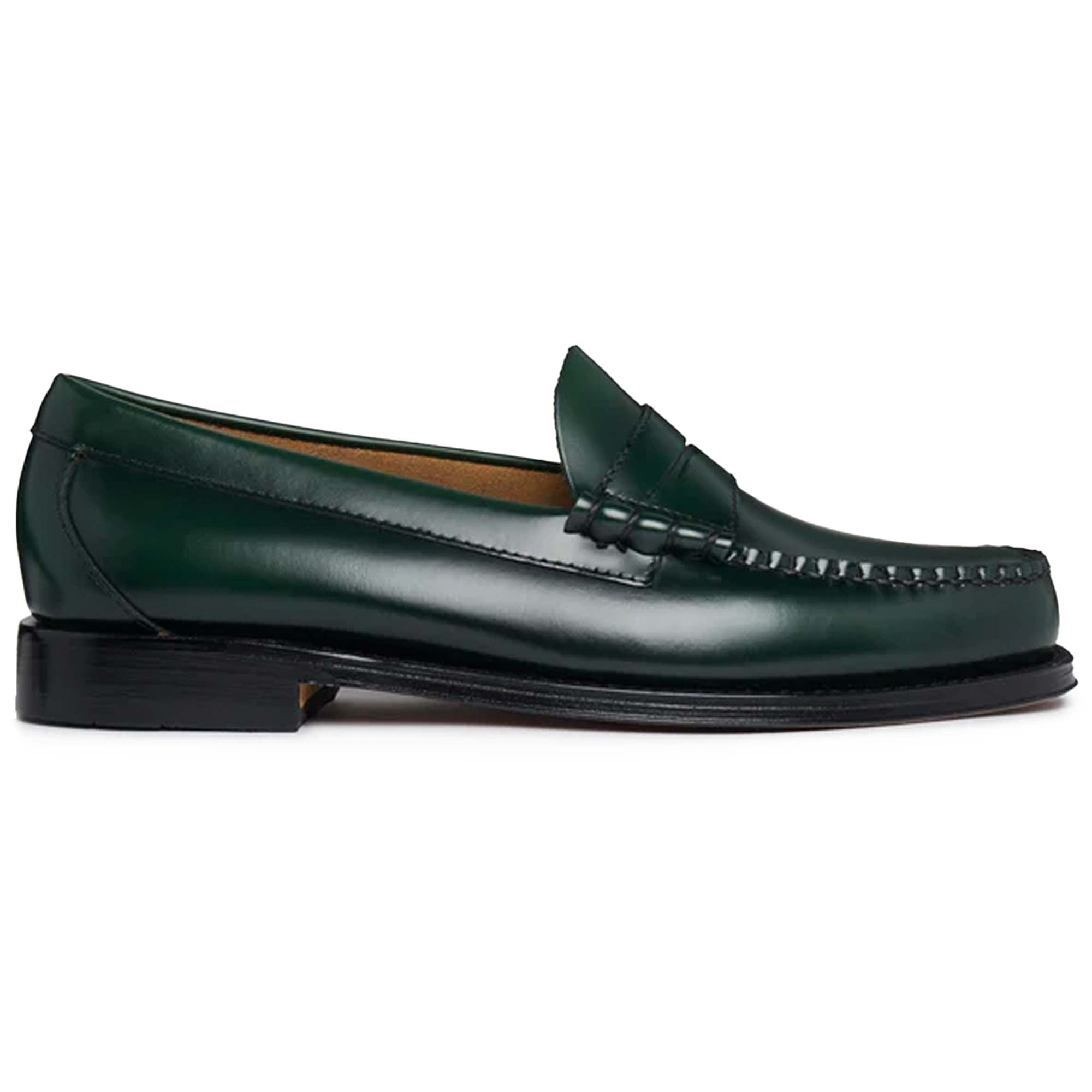 G.H. Bass Weejun Larson Penny Loafers - Dark Green – Stuarts London