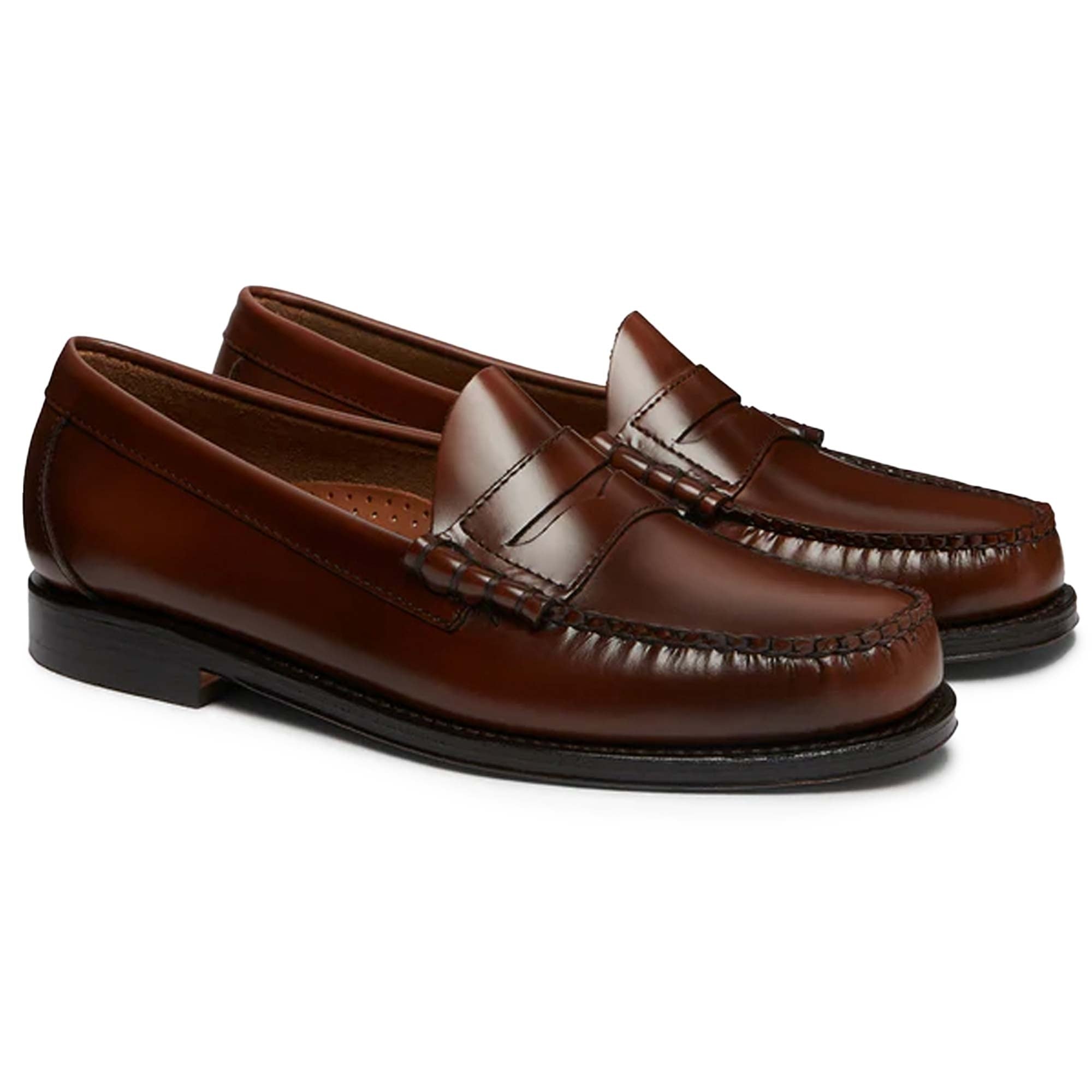 Larson Penny Loafers - Mid Brown