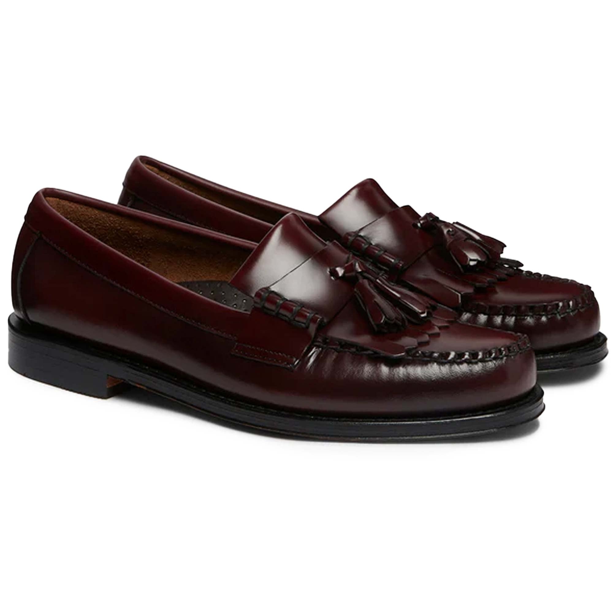 G.H. Bass Weejun Layton II Moc Kiltie Tassel Loafers - Wine