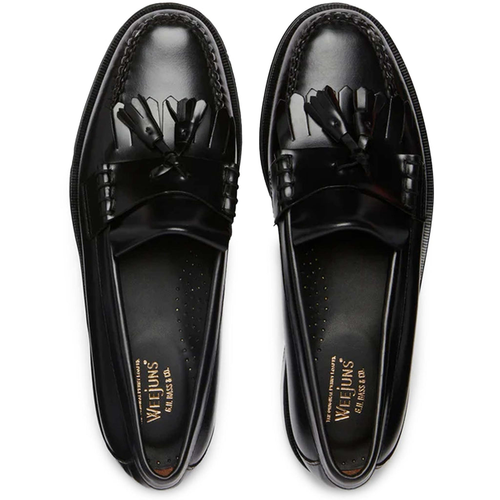 G.H. Bass Weejun Layton II Moc Kiltie Tassel Loafers - Black