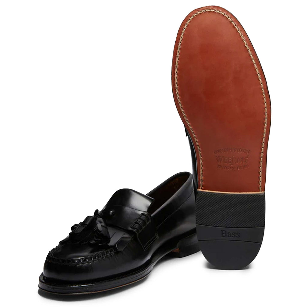 G.H. Bass Weejun Layton II Moc Kiltie Tassel Loafers - Black