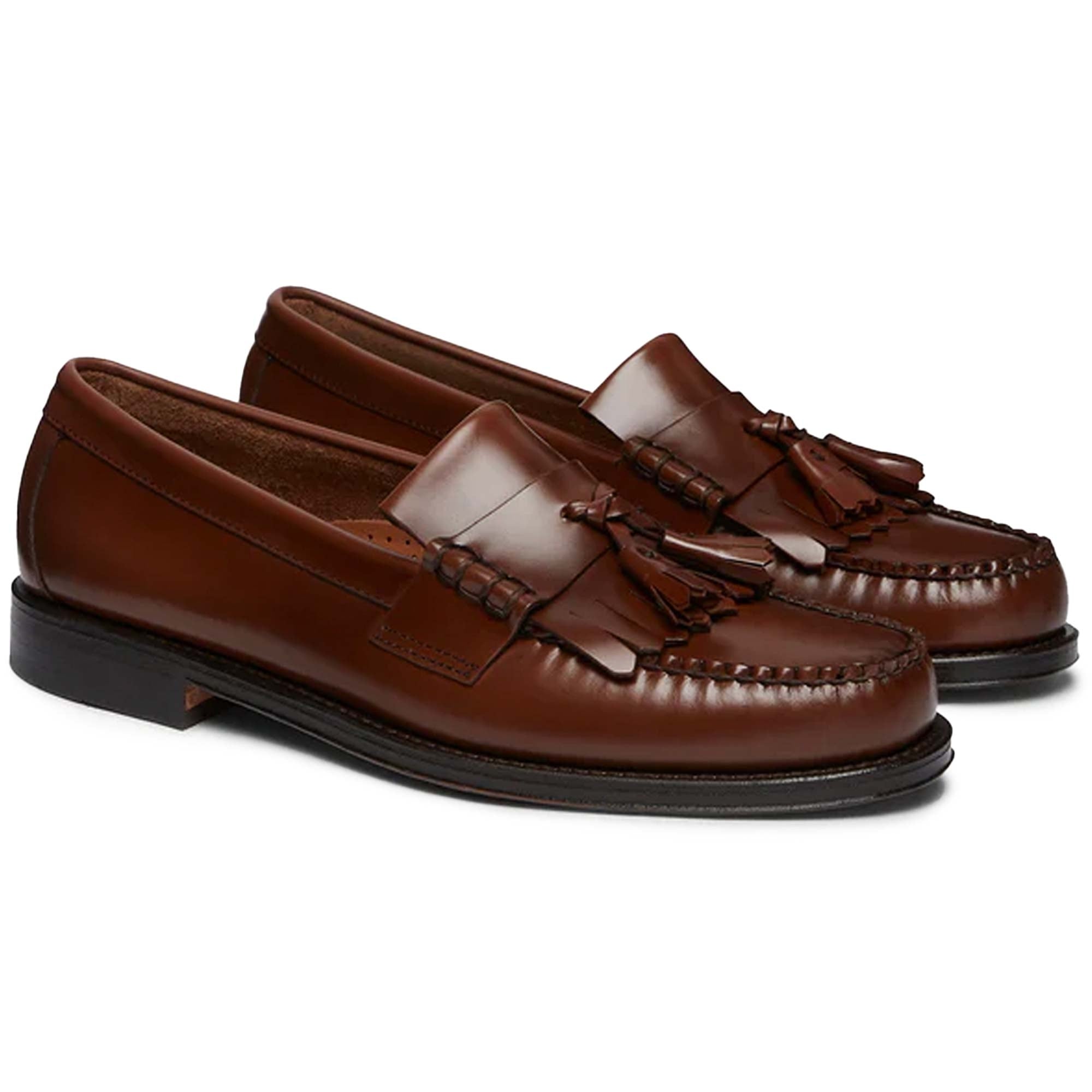 G.H. Bass Weejun Layton II Moc Kiltie Tassel Loafers - Mid Brown
