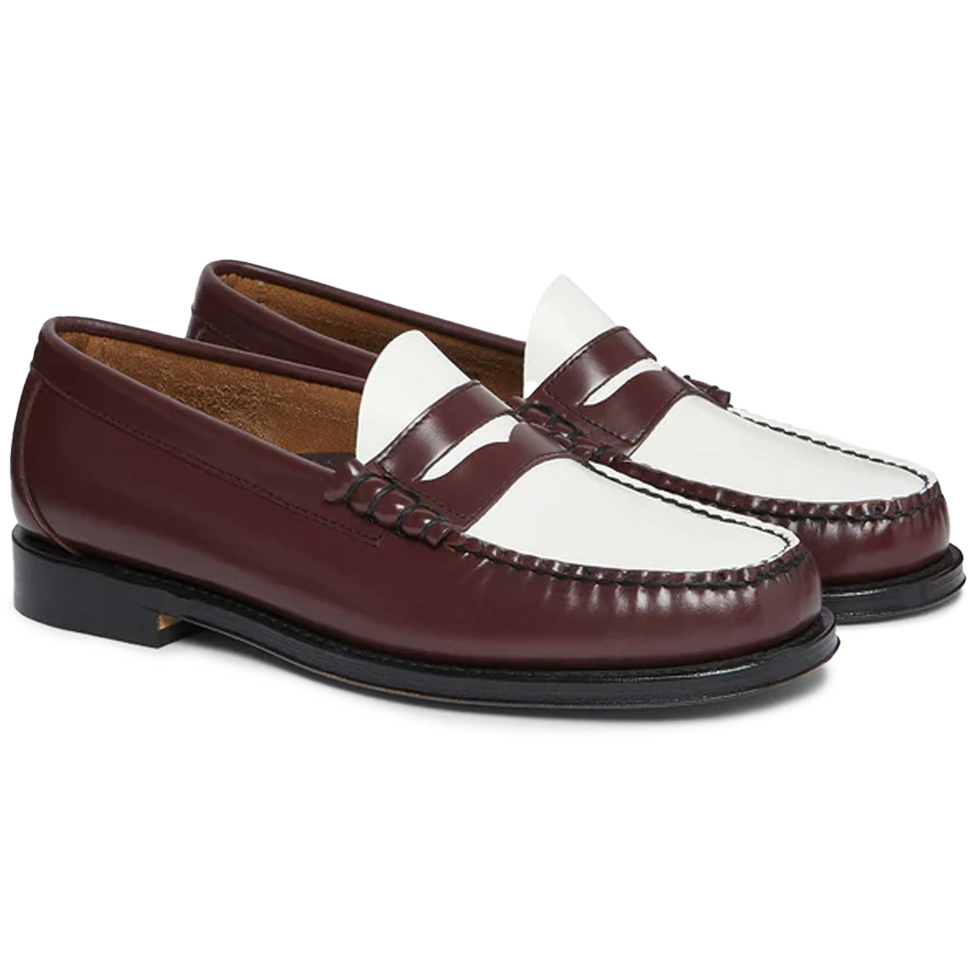 G.H. Bass Weejun Larson Penny Loafers - Wine/White