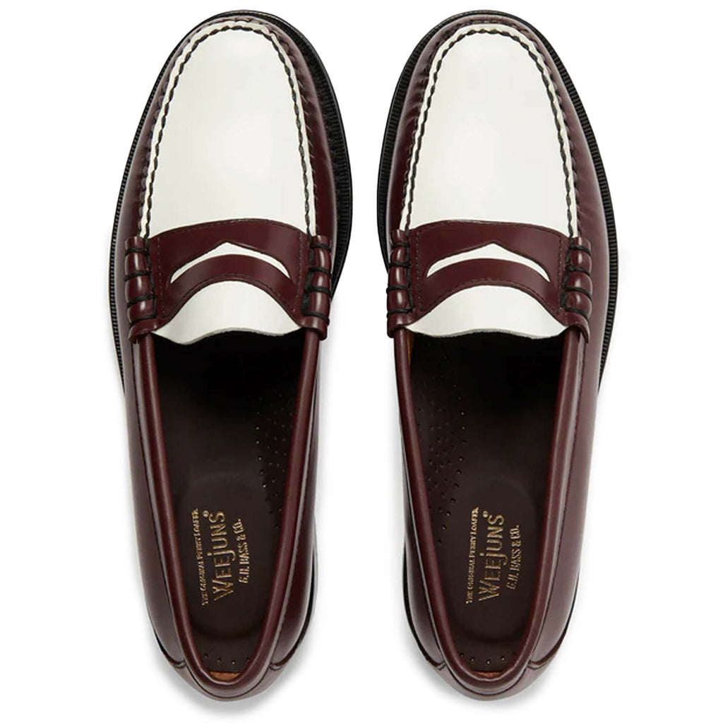 G.H. Bass Weejun Larson Penny Loafers - Wine/White