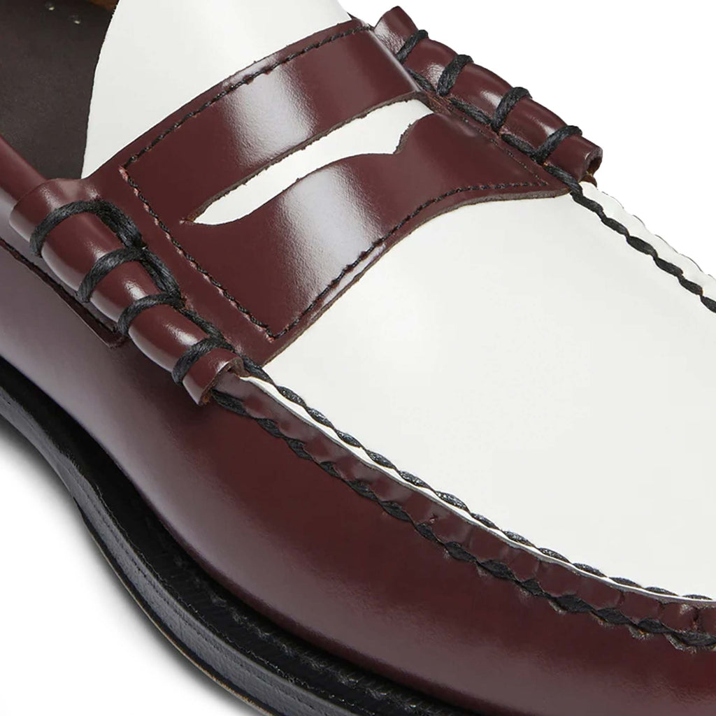 G.H. Bass Weejun Larson Penny Loafers - Wine/White