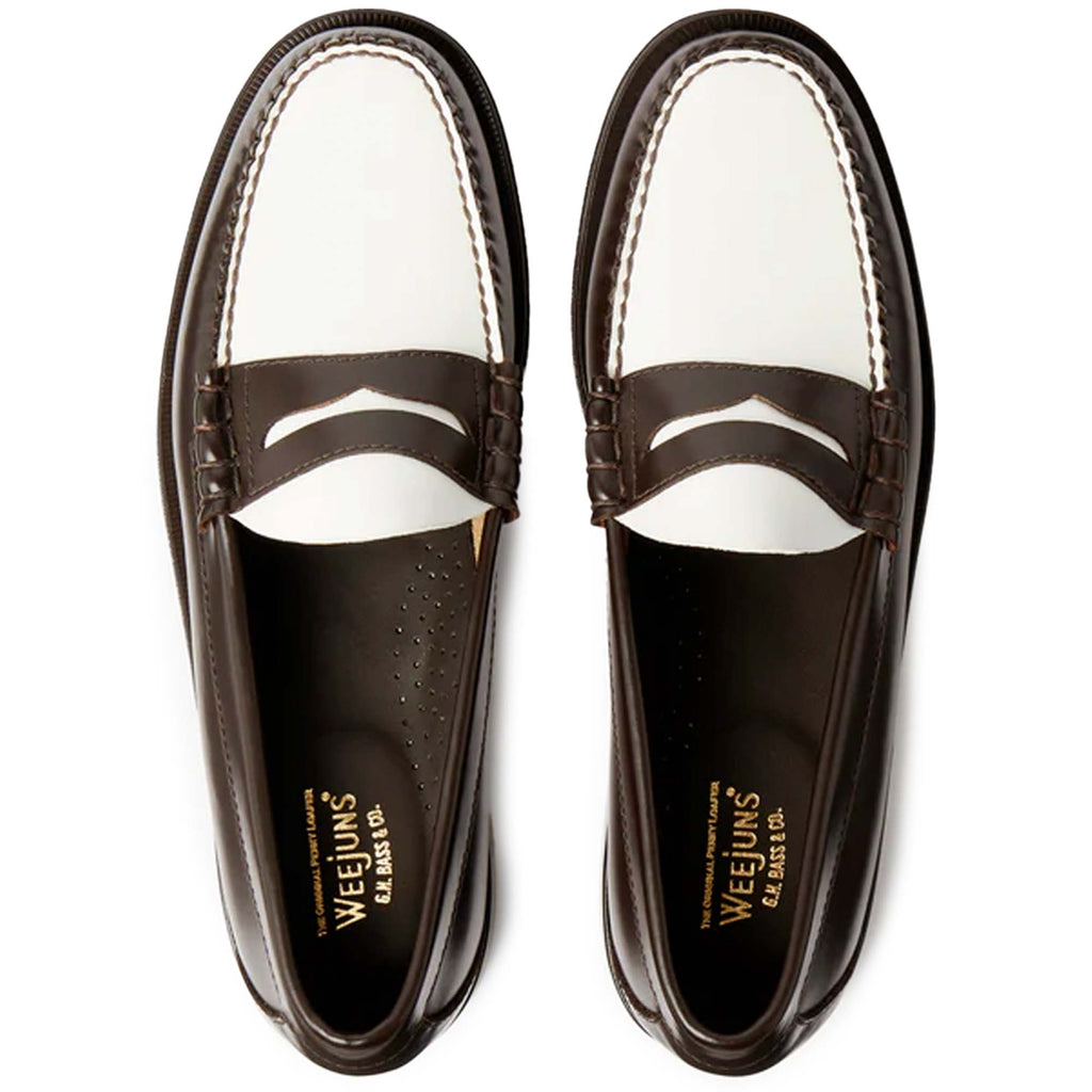 G.H. Bass Weejun Larson Penny Loafers - Brown/White