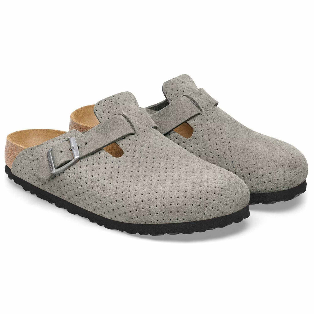 Birkenstock Womens Boston BS - Stone