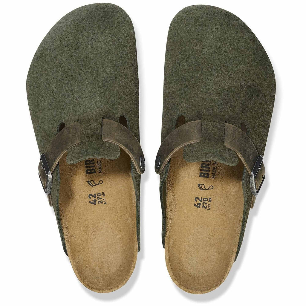 Birkenstock Boston Mixed Leather - Thyme