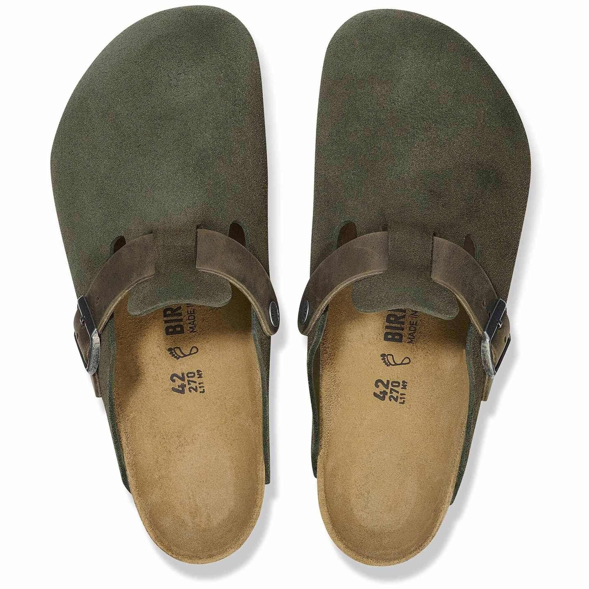 Birkenstock Boston Mixed Leather - Thyme