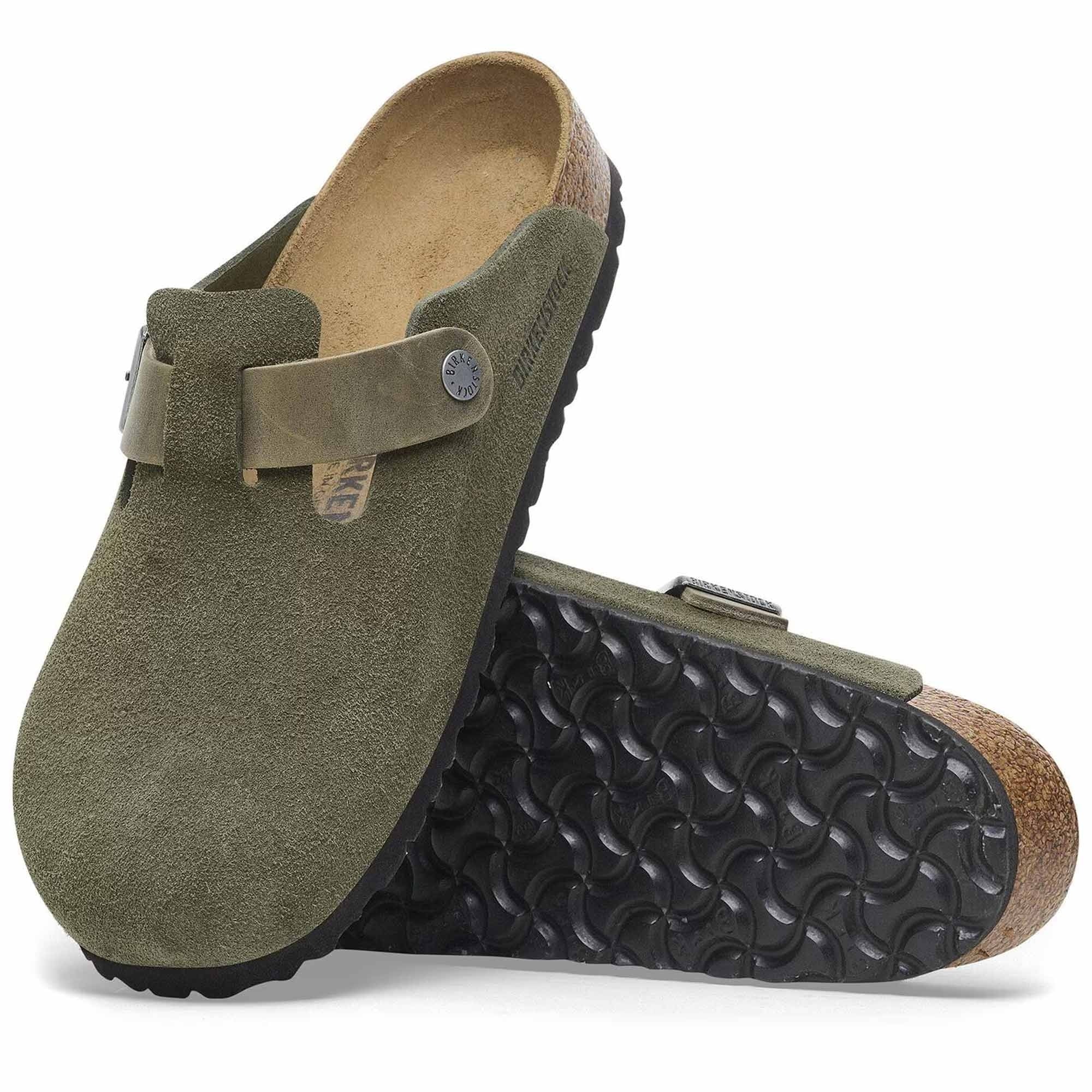 Birkenstock Boston Mixed Leather - Thyme