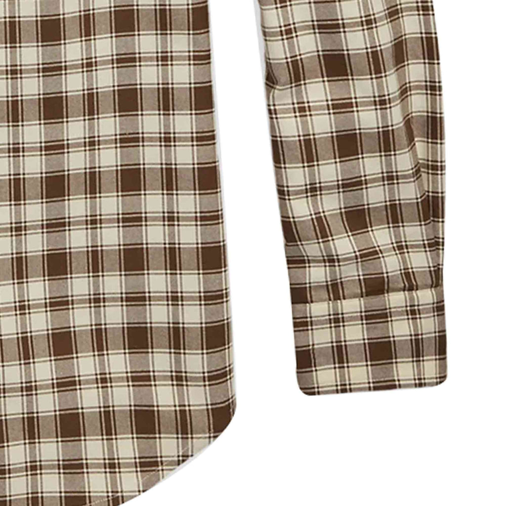 Polo Ralph Lauren Custom Fit Plaid Oxford Shirt - Brown