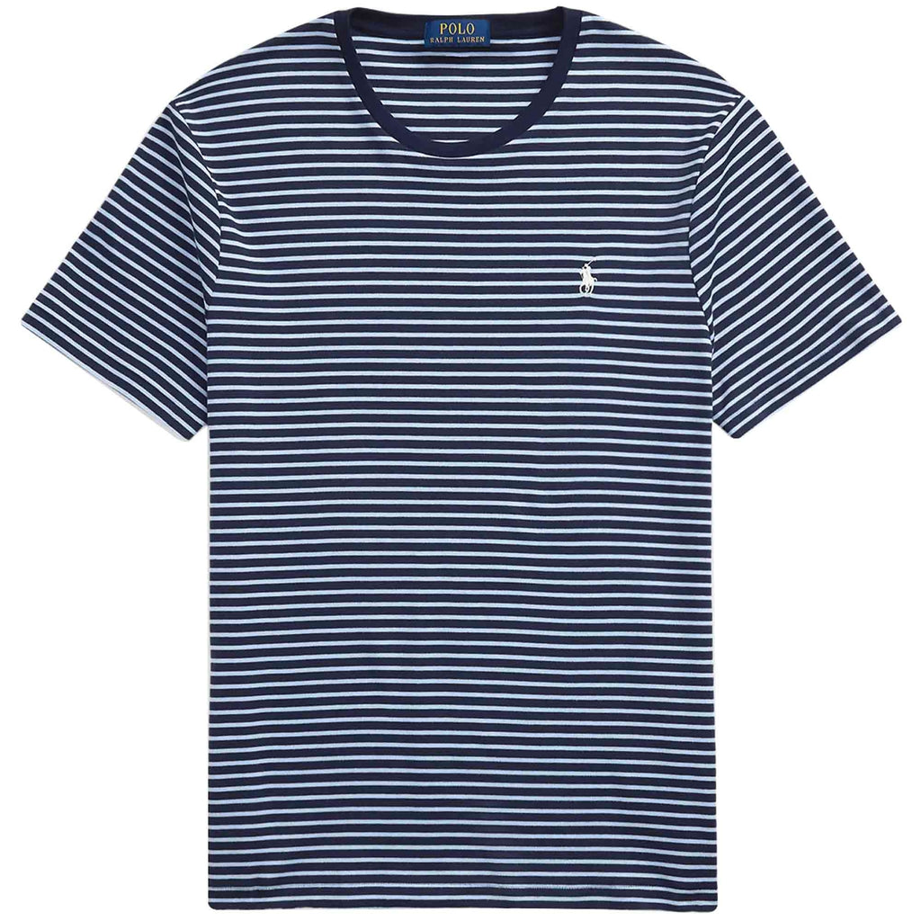 Polo Ralph Lauren Custom Slim Striped Soft Cotton T-Shirt - Navy Stripe