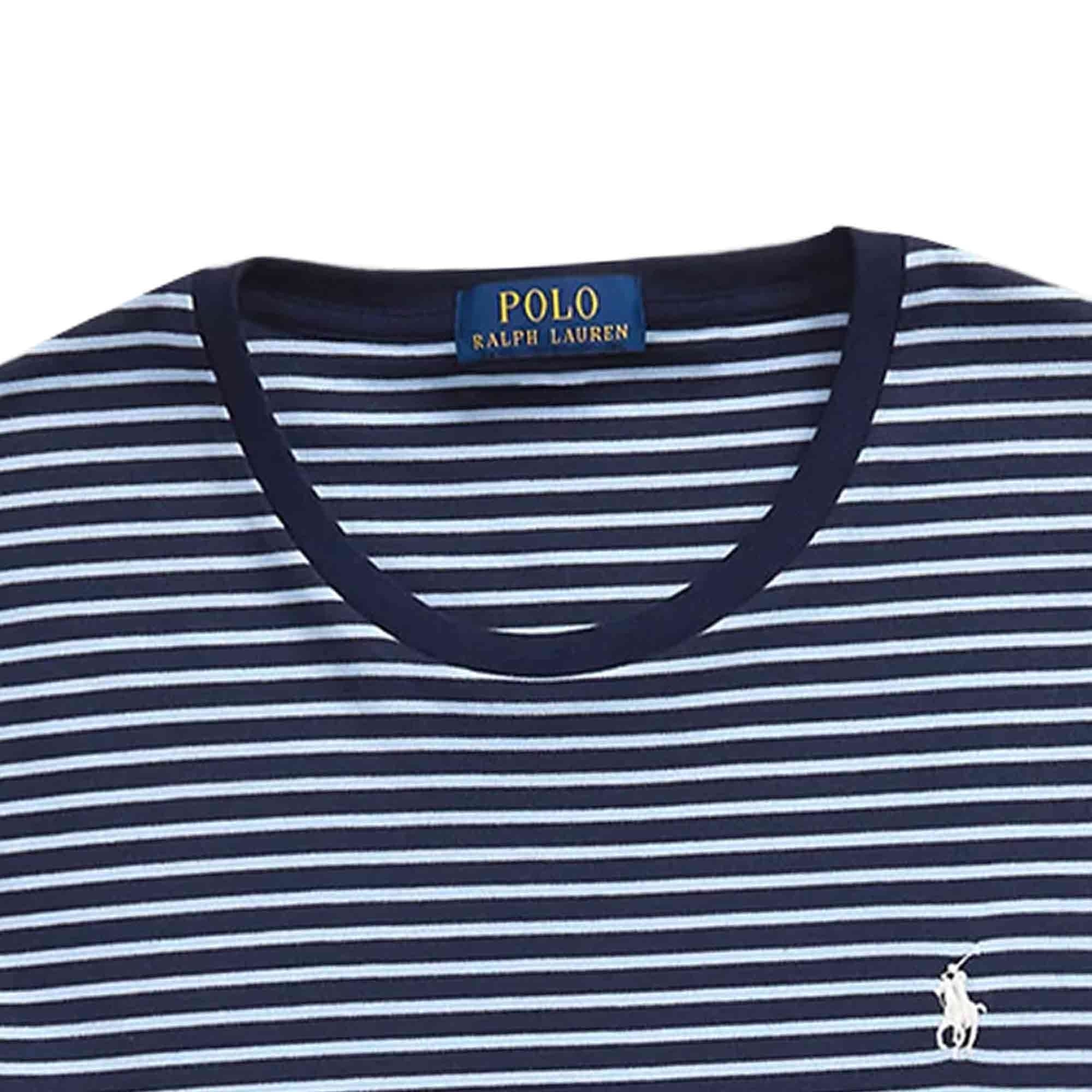 Polo Ralph Lauren Custom Slim Striped Soft Cotton T-Shirt - Navy Stripe