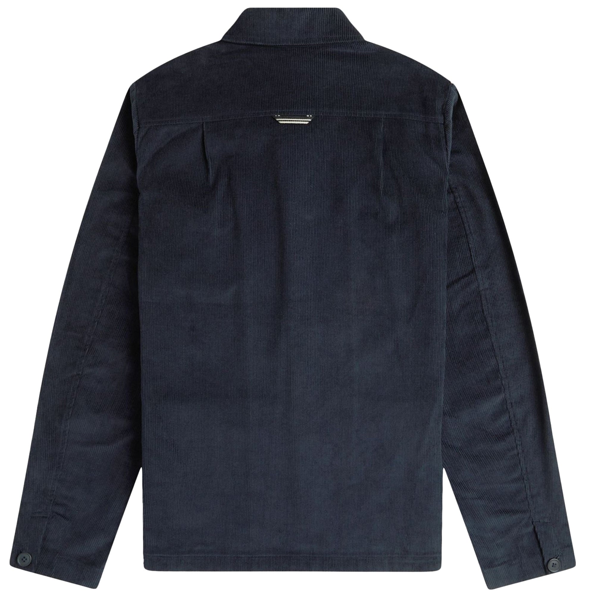 Fred Perry Corduroy Pocket Detail Overshirt - Navy