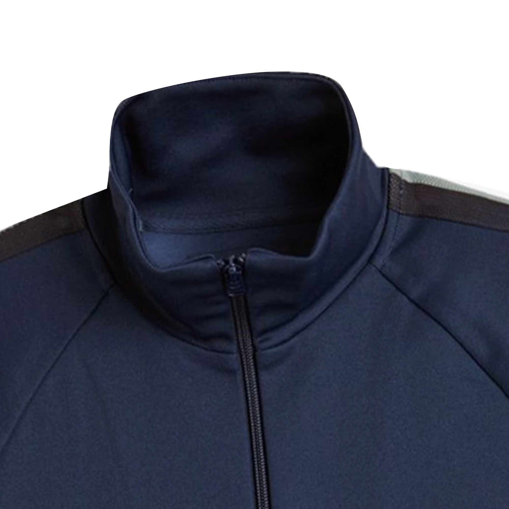 Fred Perry Two Colour Tape Track Jacket - Tennis Blue