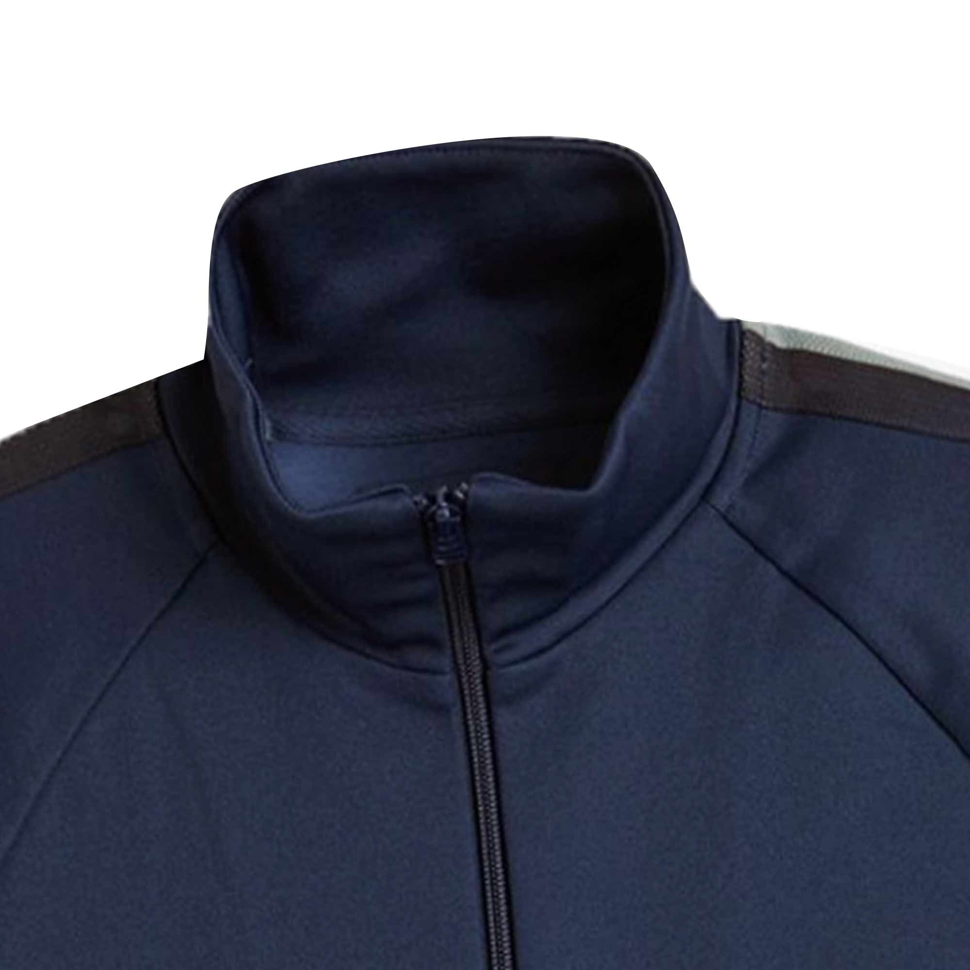 Fred Perry Two Colour Tape Track Jacket - Tennis Blue