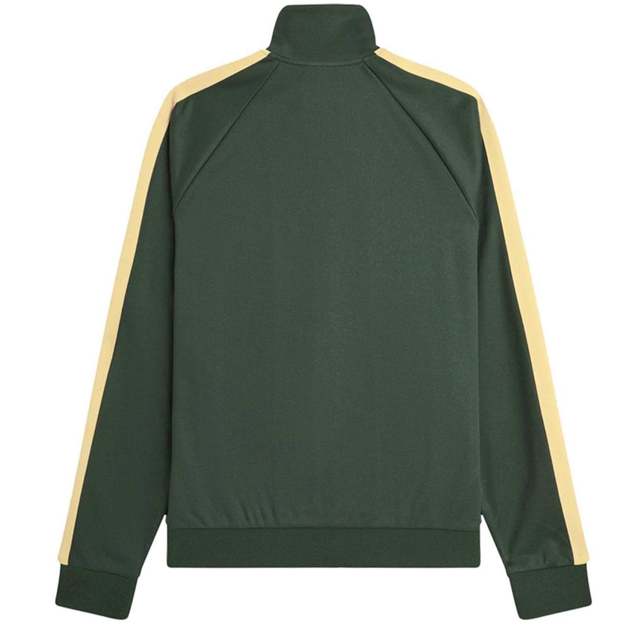 Fred Perry Two Colour Tape Track Jacket - Court Green – Stuarts London