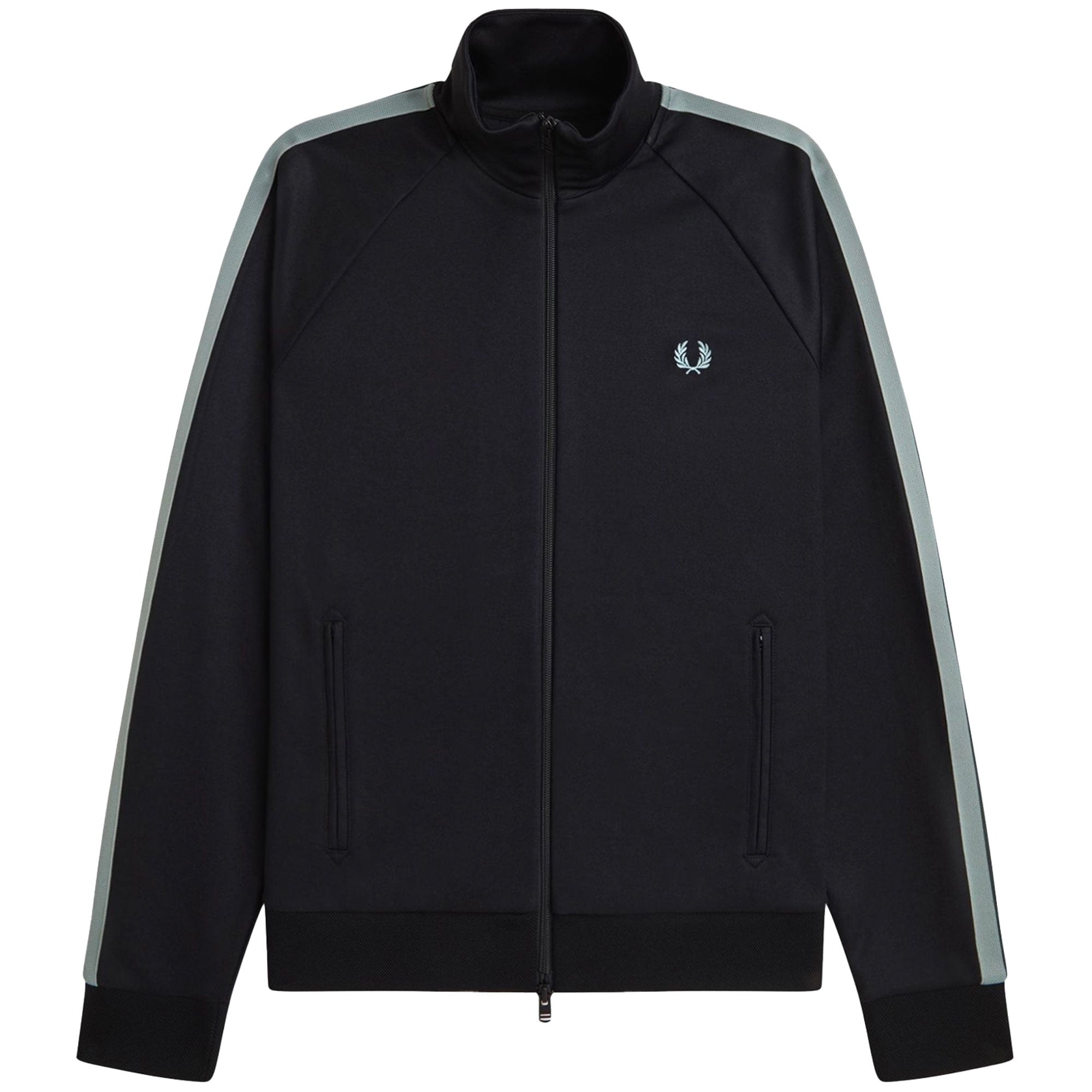 Fred Perry Two Colour Tape Track Jacket - Black