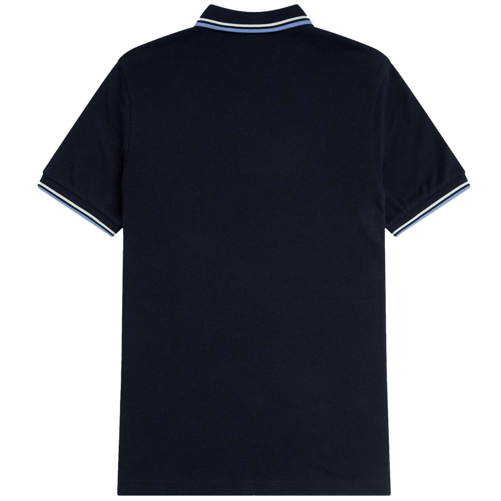 Fred Perry M12 Twin Tipped Polo Shirt - Navy
