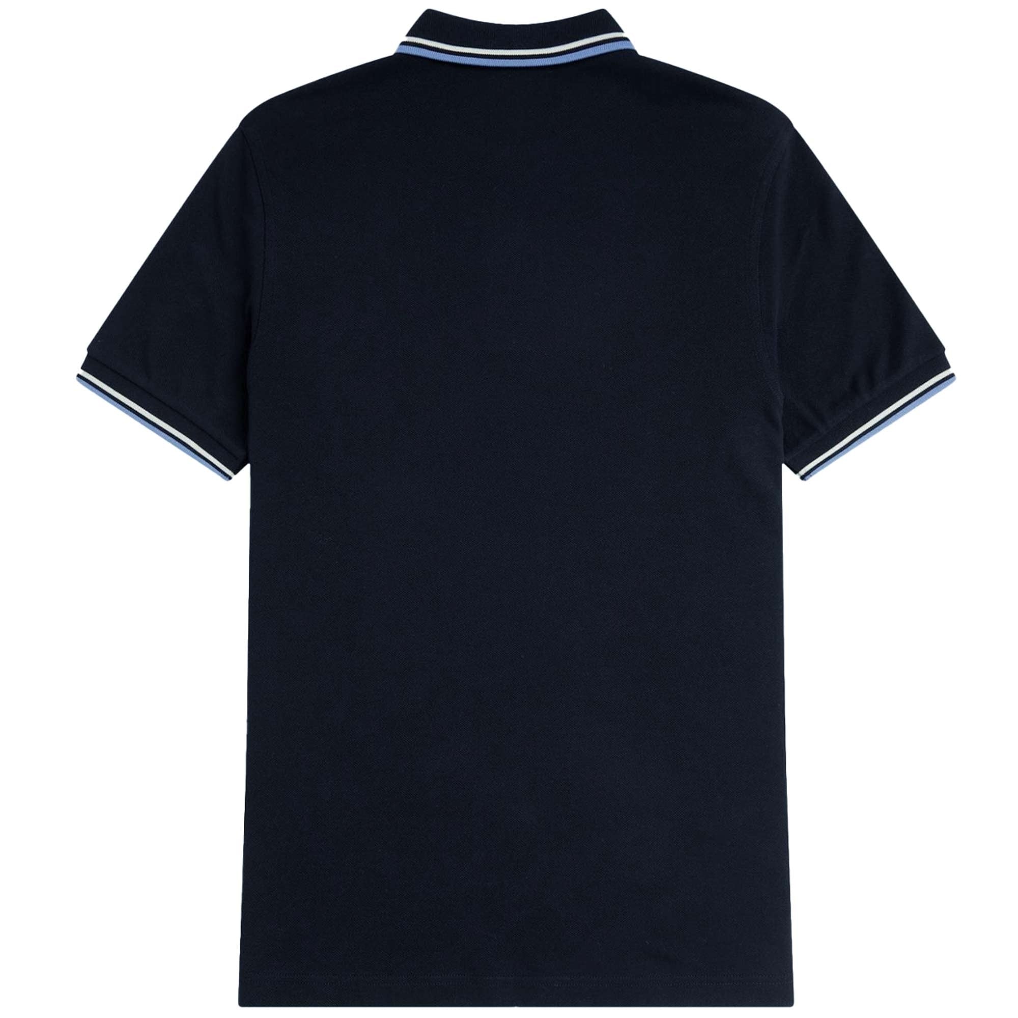 Fred Perry M12 Twin Tipped Polo Shirt - Navy