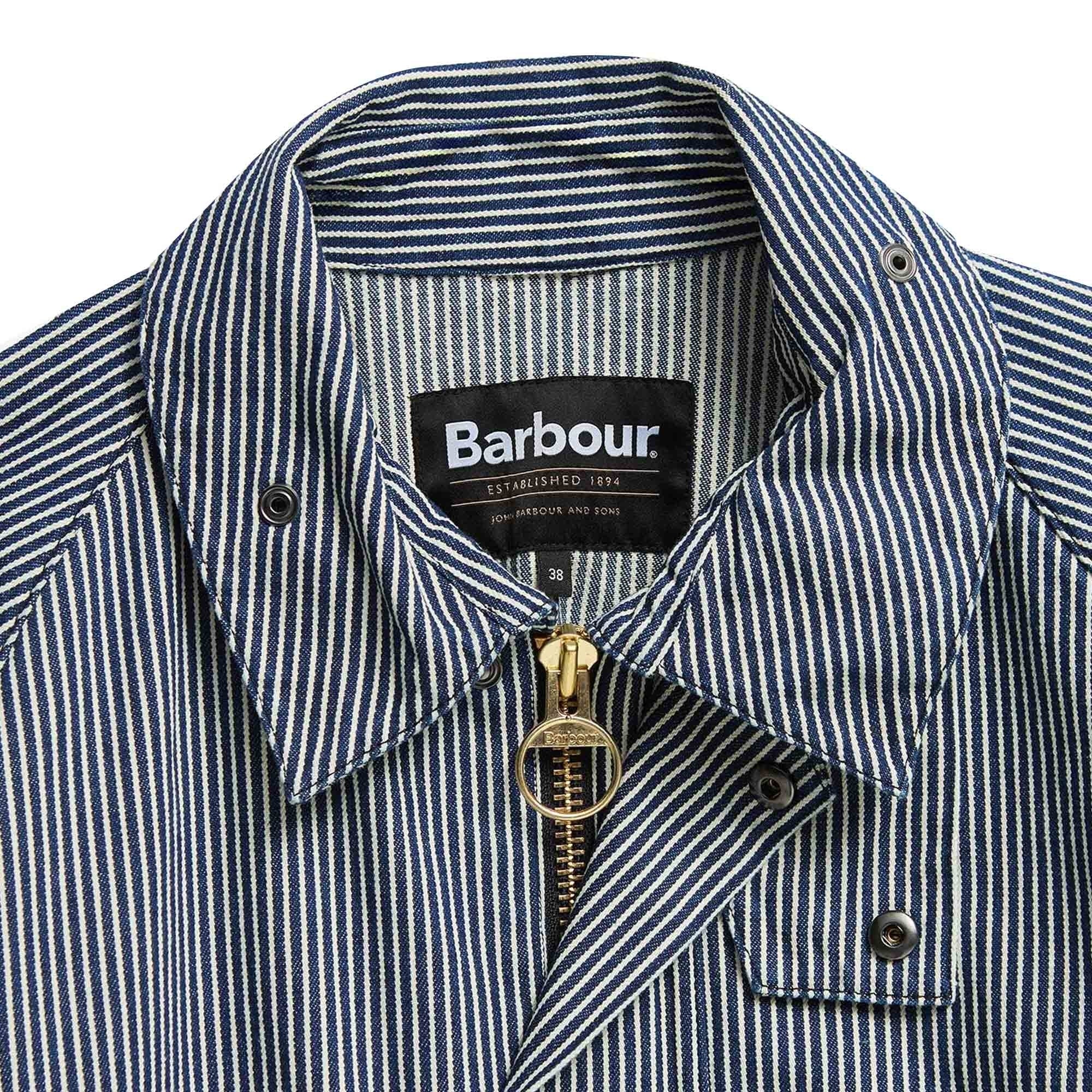 Barbour Transport Striped Casual Jacket - Indigo