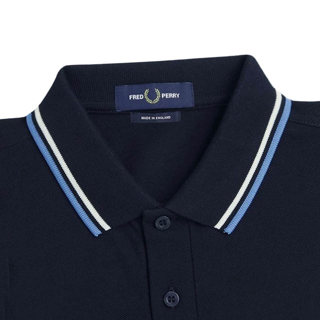 Fred Perry M12 Twin Tipped Polo Shirt - Navy