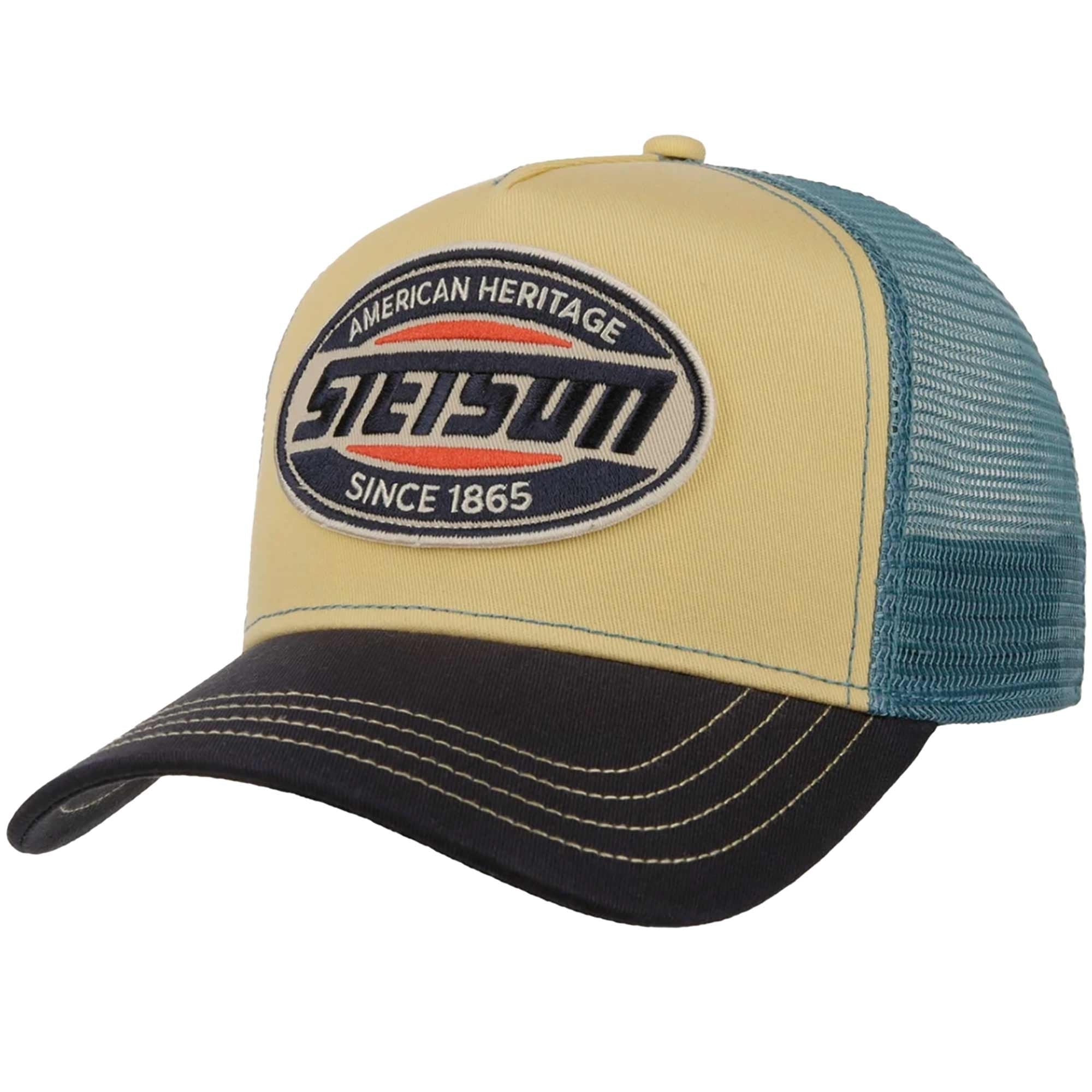 Stetson Hats American Heritage Logo Trucker Cap - Blue