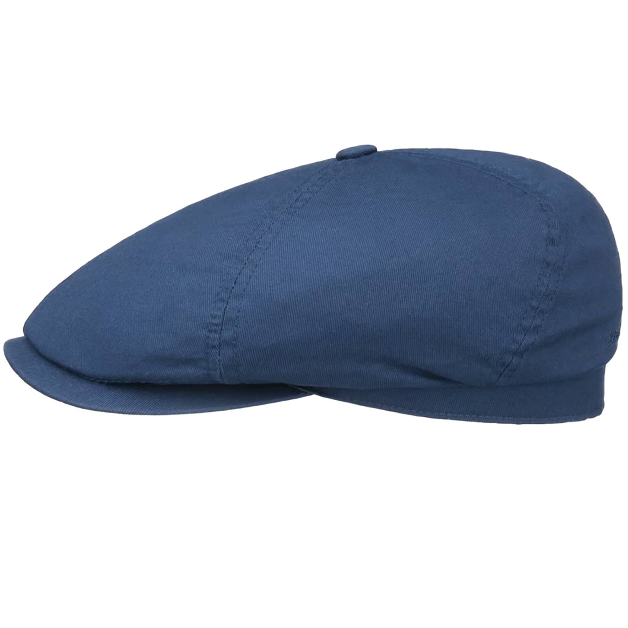 Cotton Twill Newsboy Cap - Navy Blue