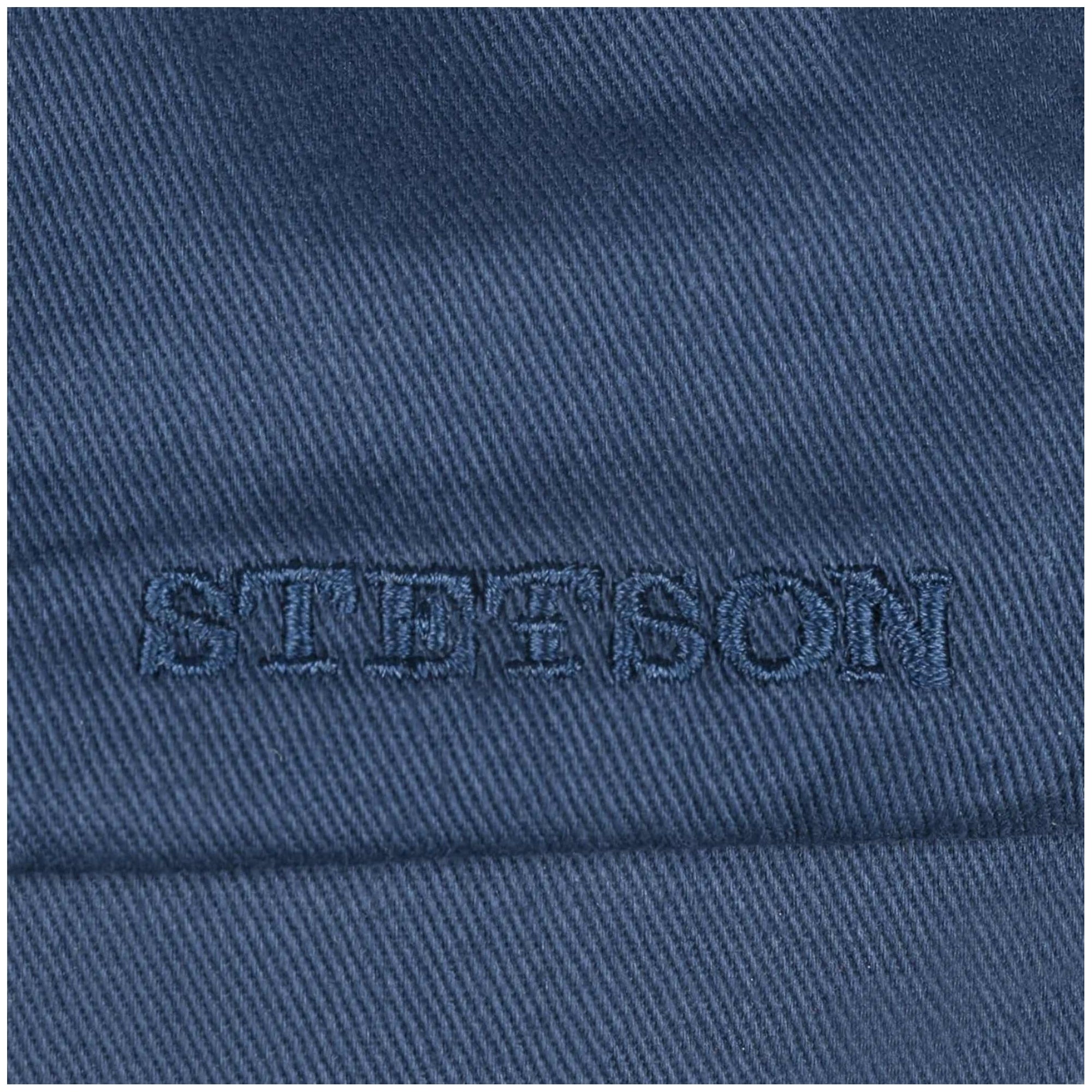 Cotton Twill Newsboy Cap - Navy Blue