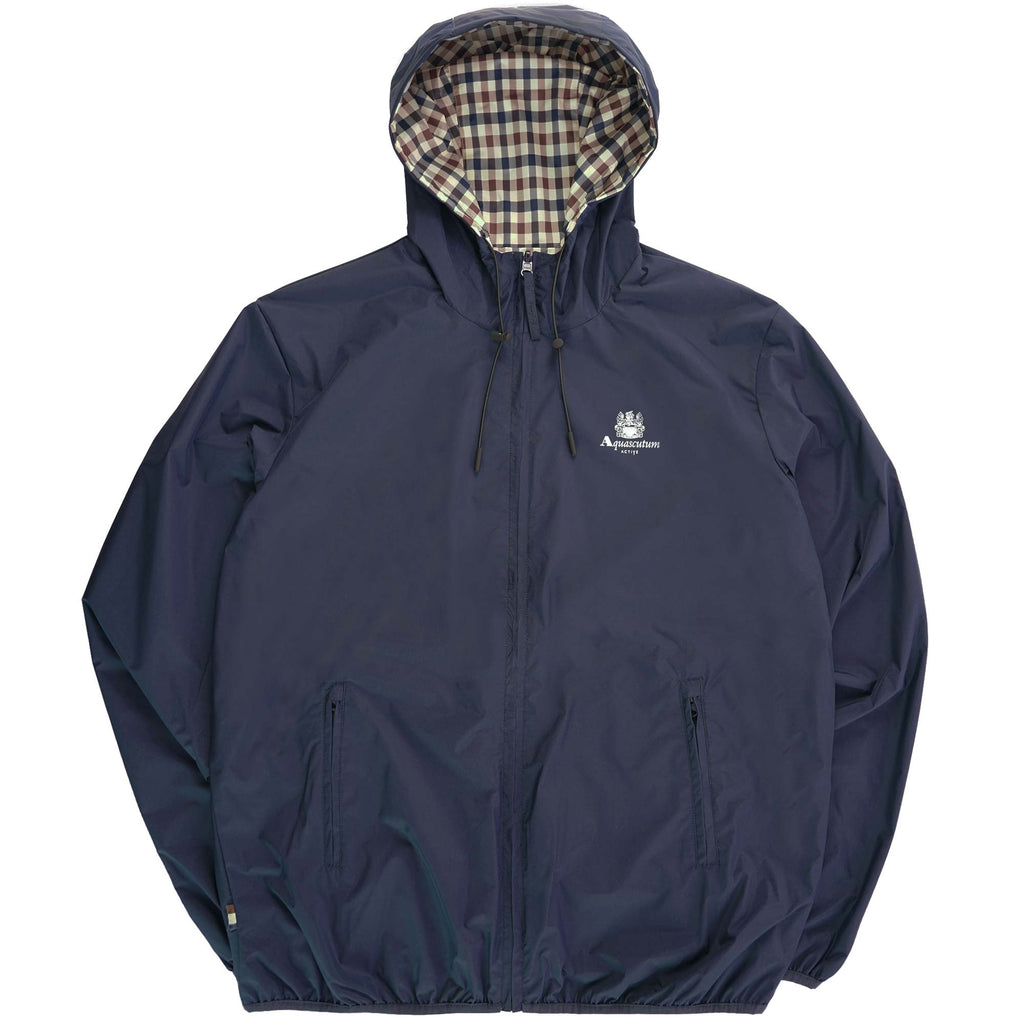 Aquascutum Reversible Hooded Sailor Jacket - Navy