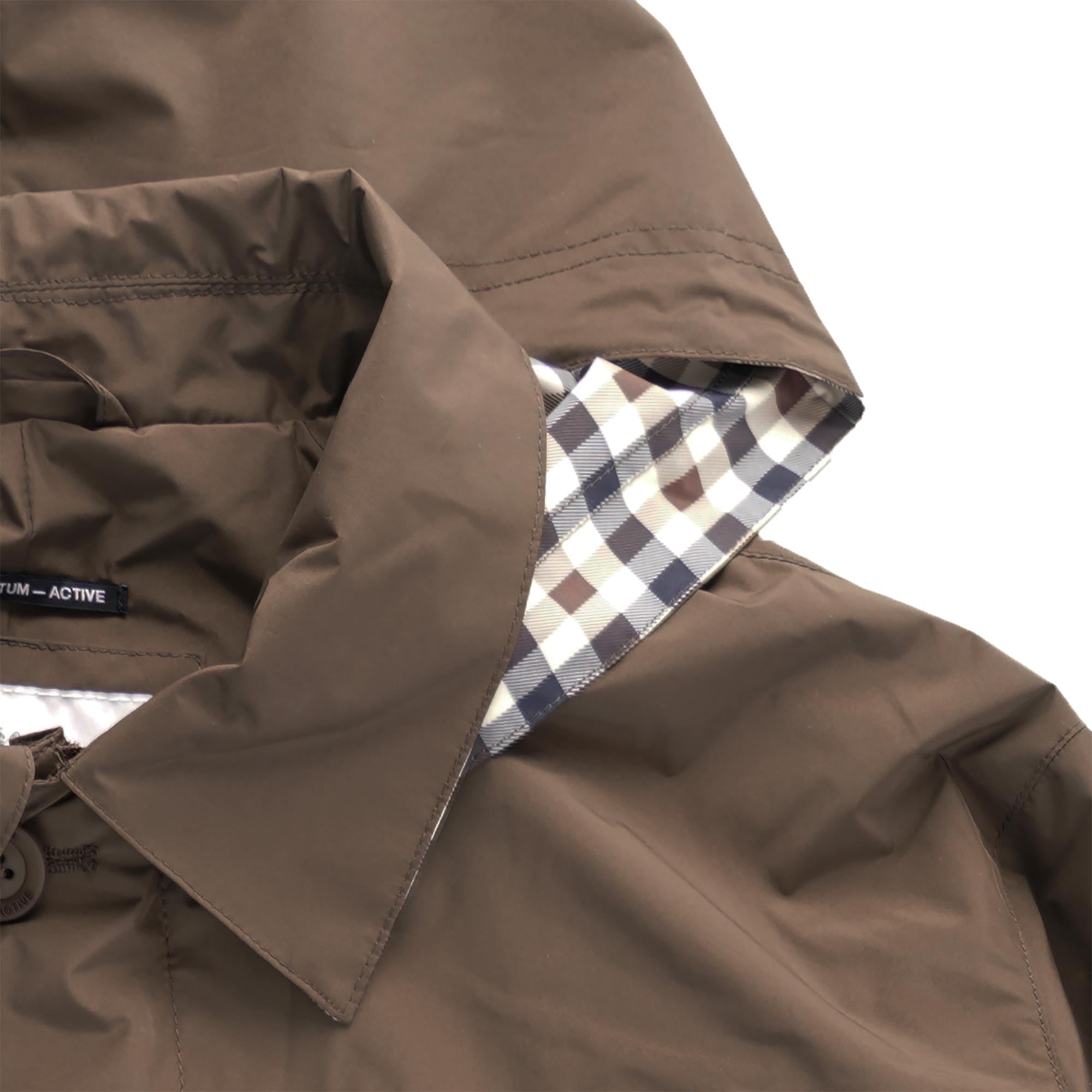 Packable Trench Coat - Brown