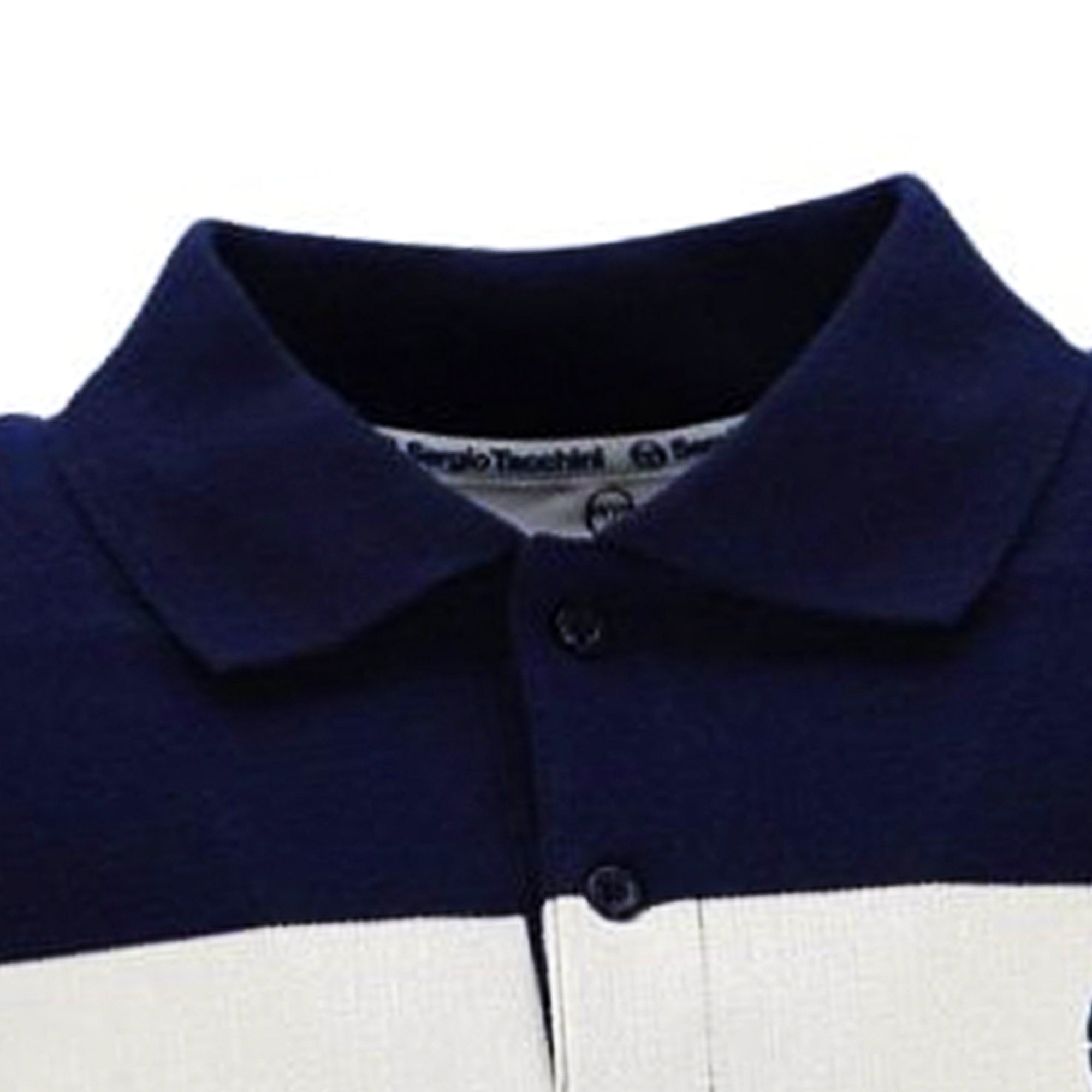 Sergio Tacchini Young Line Long Sleeve Polo Shirt - Maritime Blue