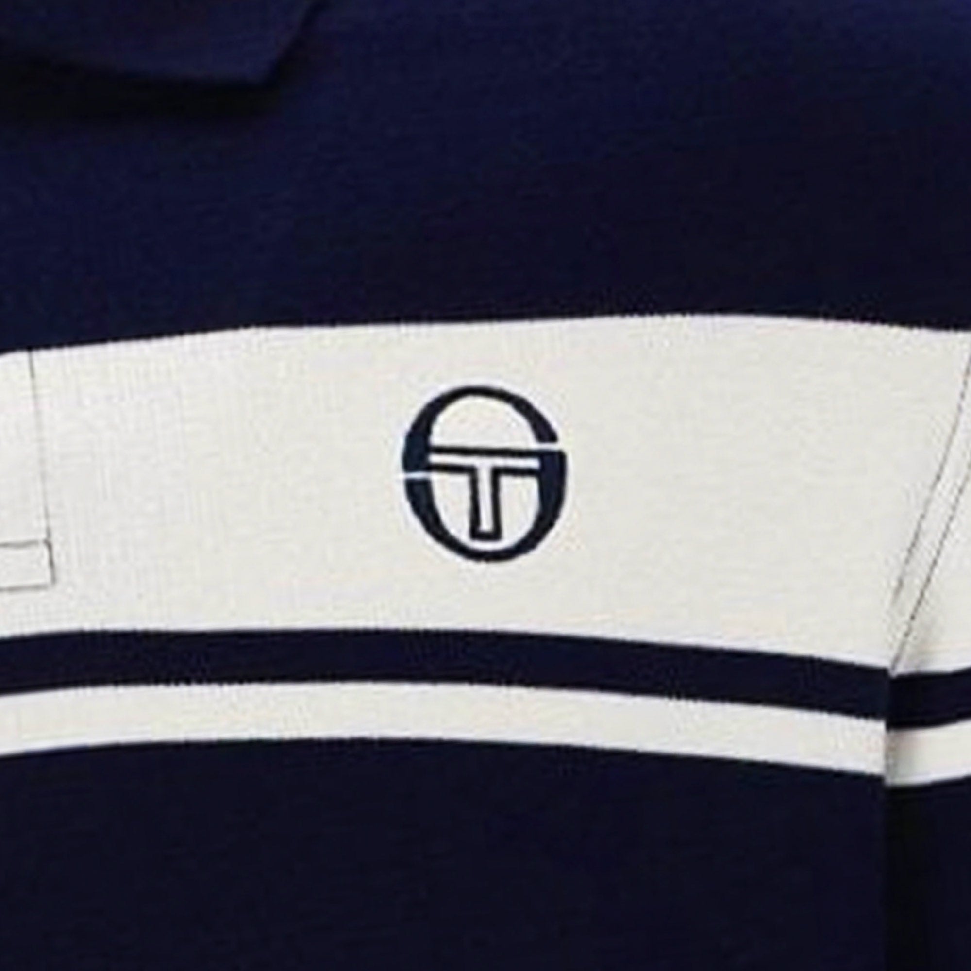 Sergio Tacchini Young Line Long Sleeve Polo Shirt - Maritime Blue