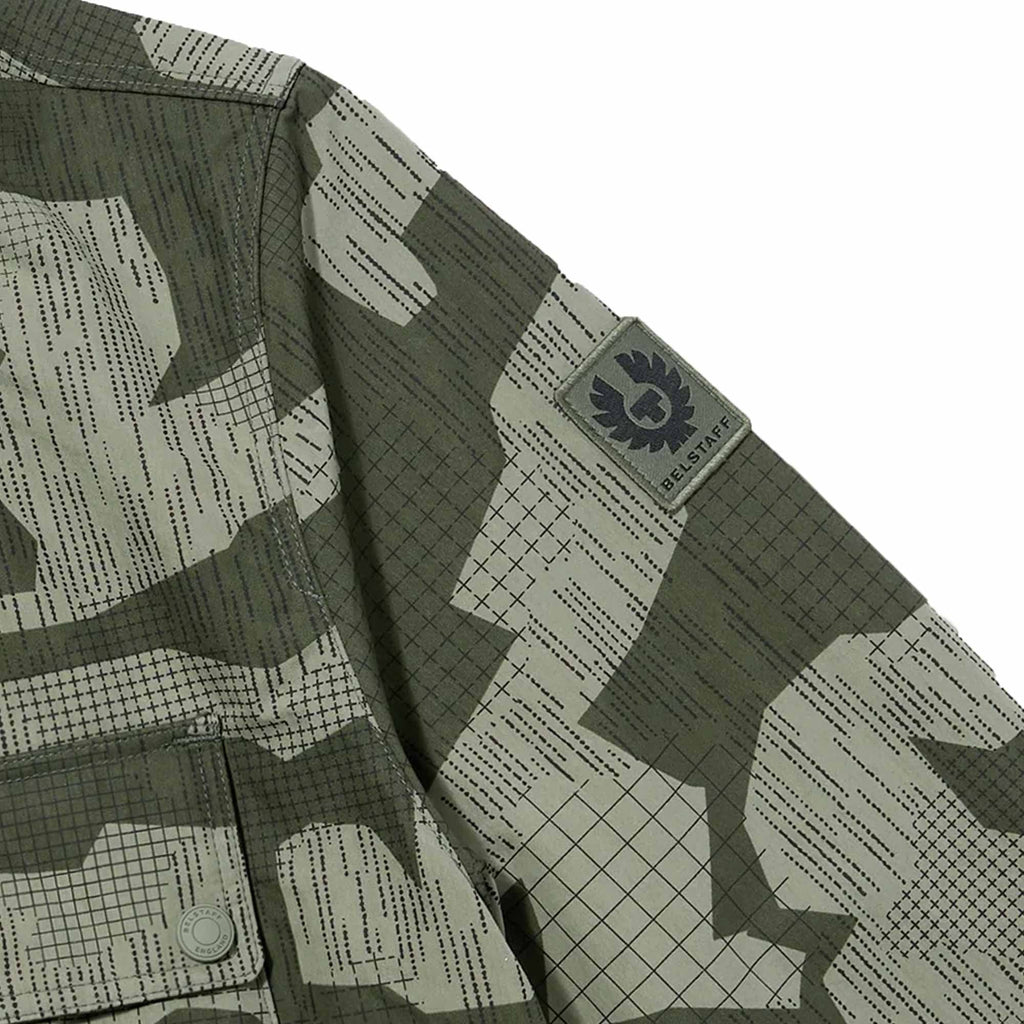 Belstaff Terrain Camo Drome Overshirt - Surplus Green
