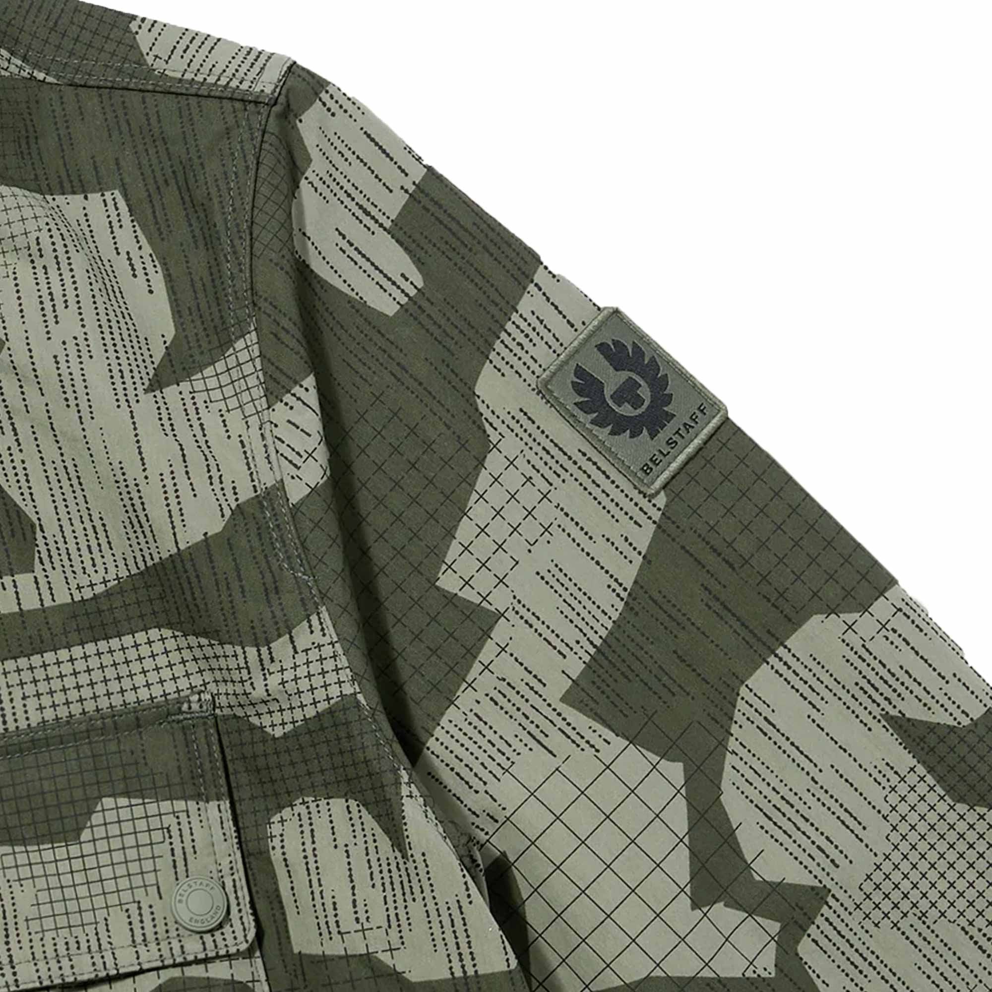 Belstaff Terrain Camo Drome Overshirt - Surplus Green