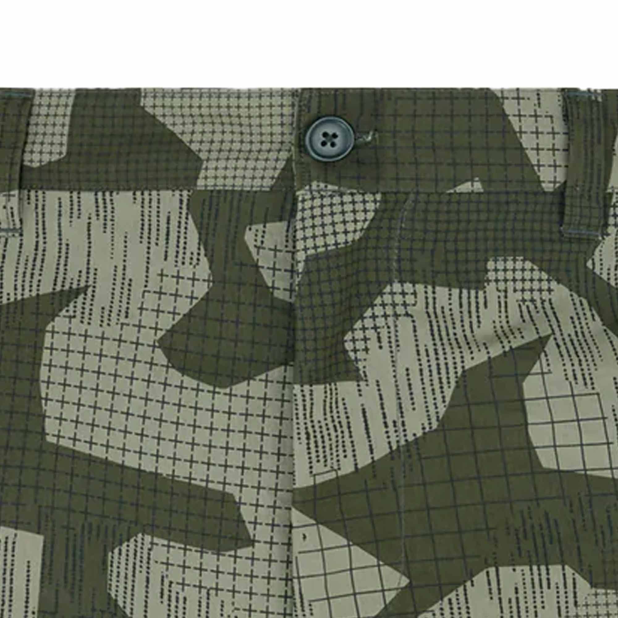 Terrain Camo Print Drome Shorts - Surplus Green