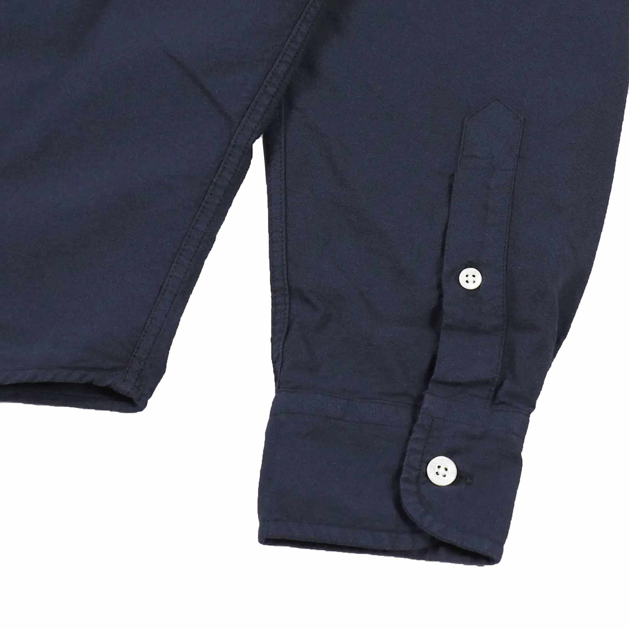 Organic Button Down Shirt - Navy Blue