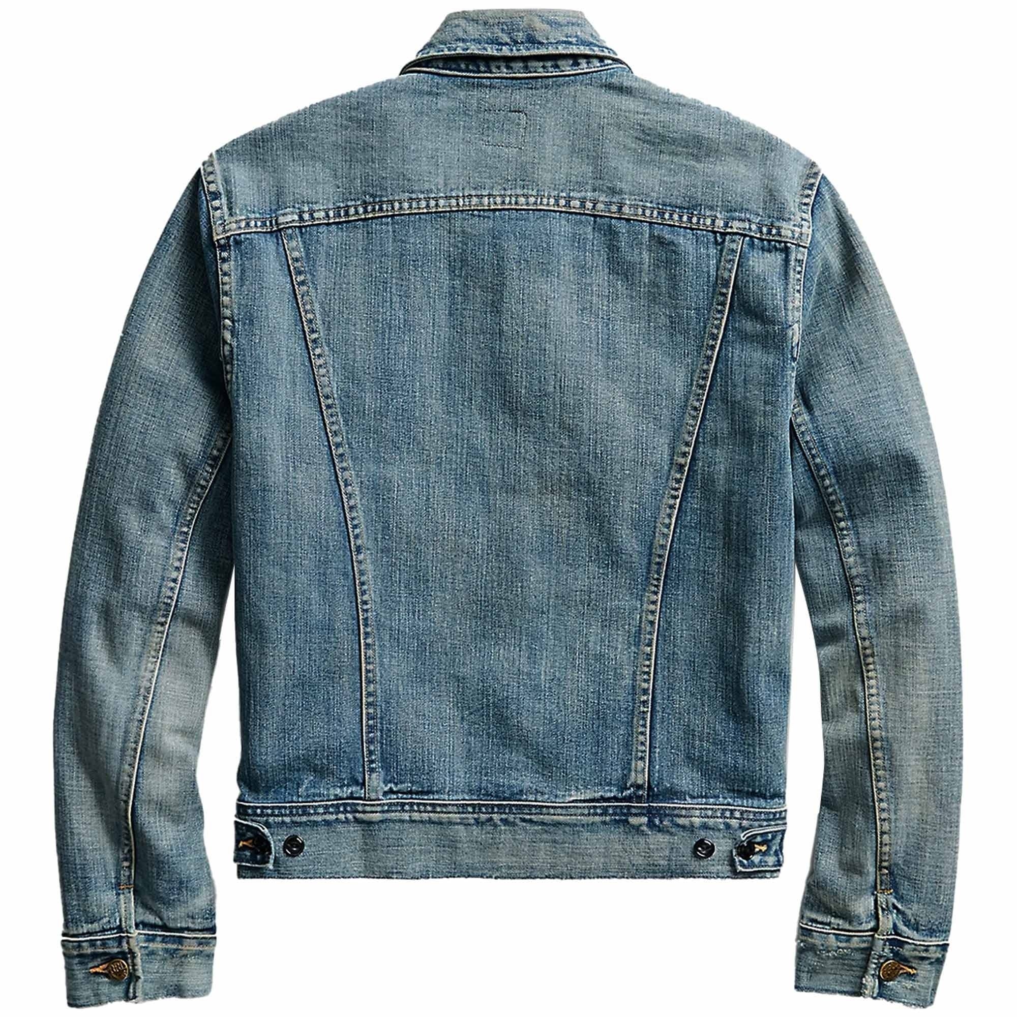 RRL by Ralph Lauren Indigo Denim Trucker Jacket - Leeland Wash