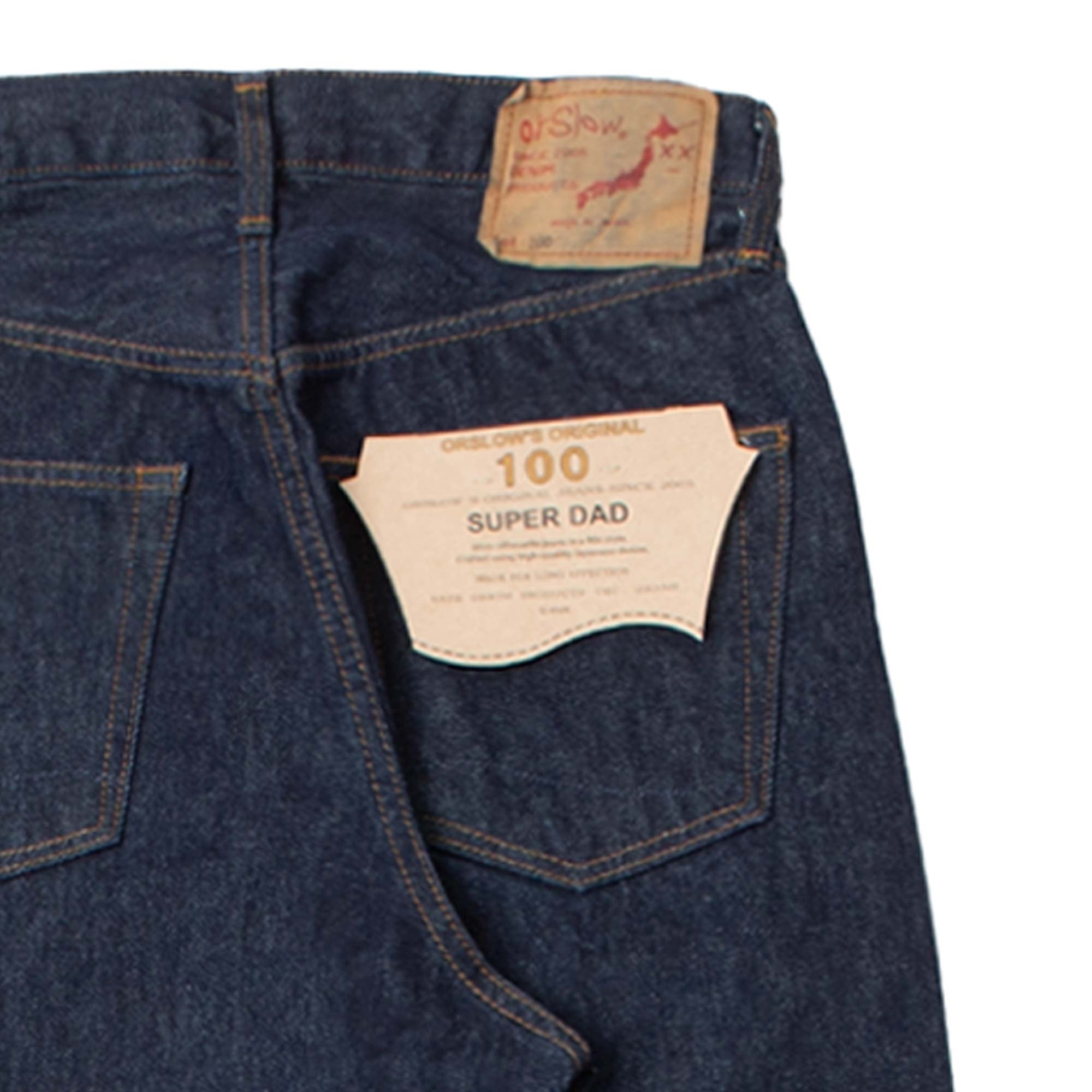 100 Super Dad Fit Denim Jeans - One Wash