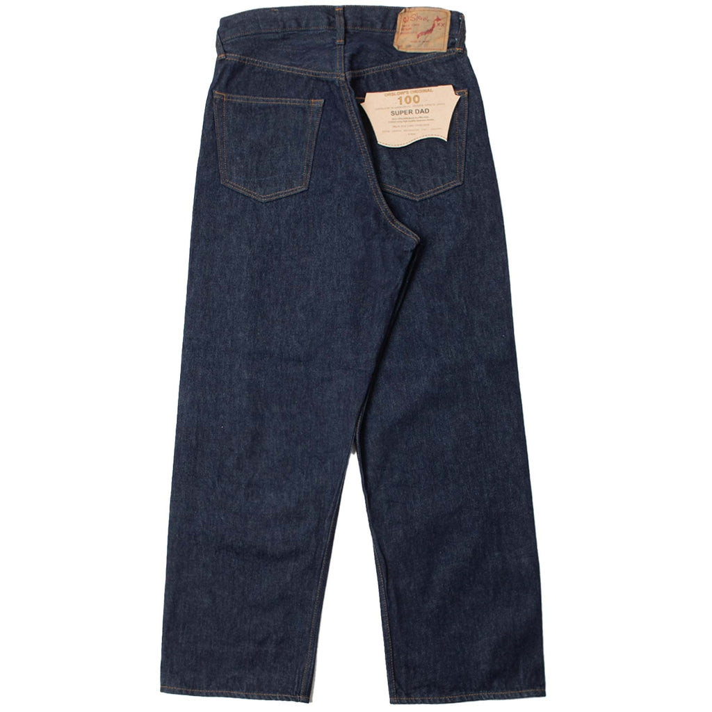 100 Super Dad Fit Denim Jeans - One Wash