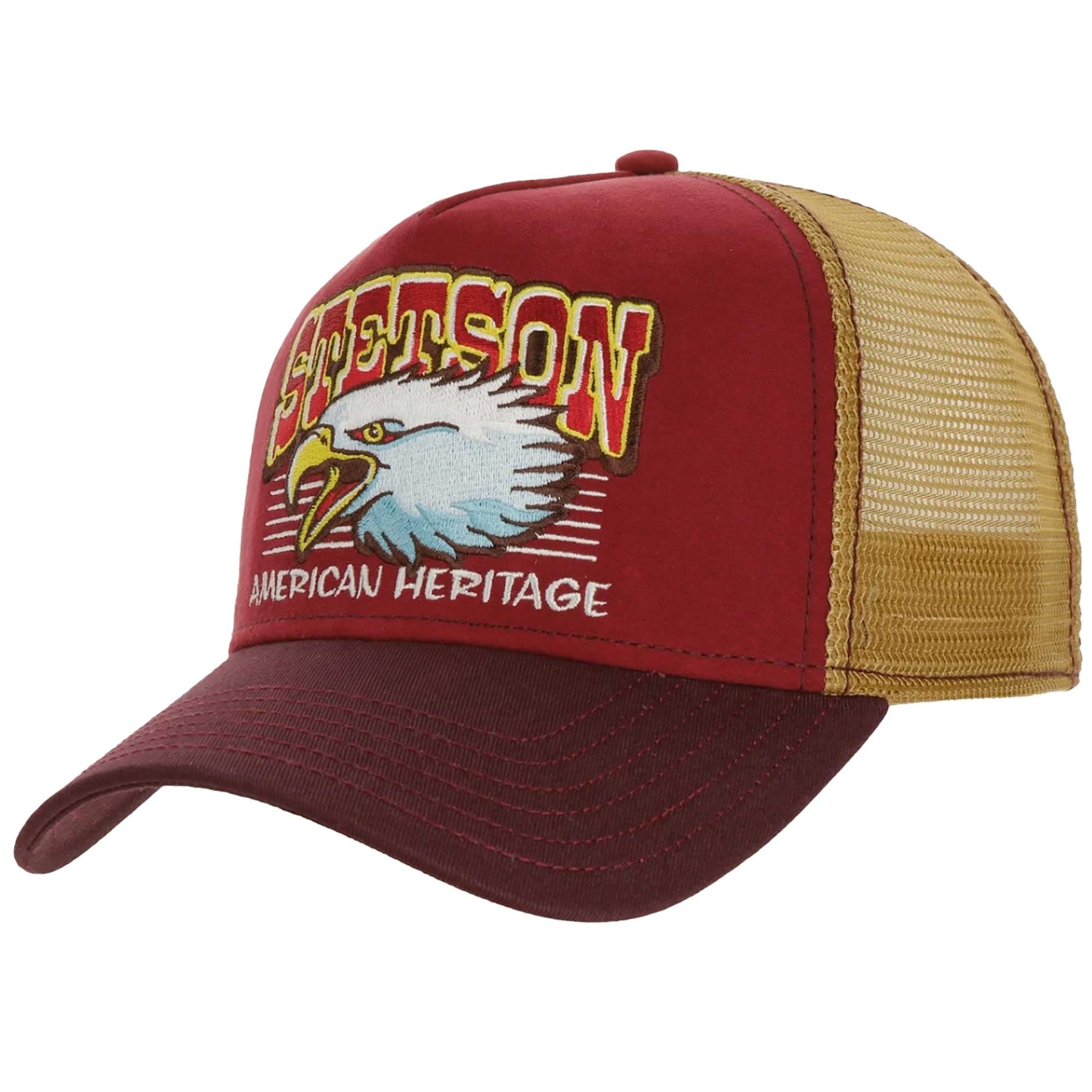 Stetson Hats Eagle Head Trucker Cap - Bordeaux