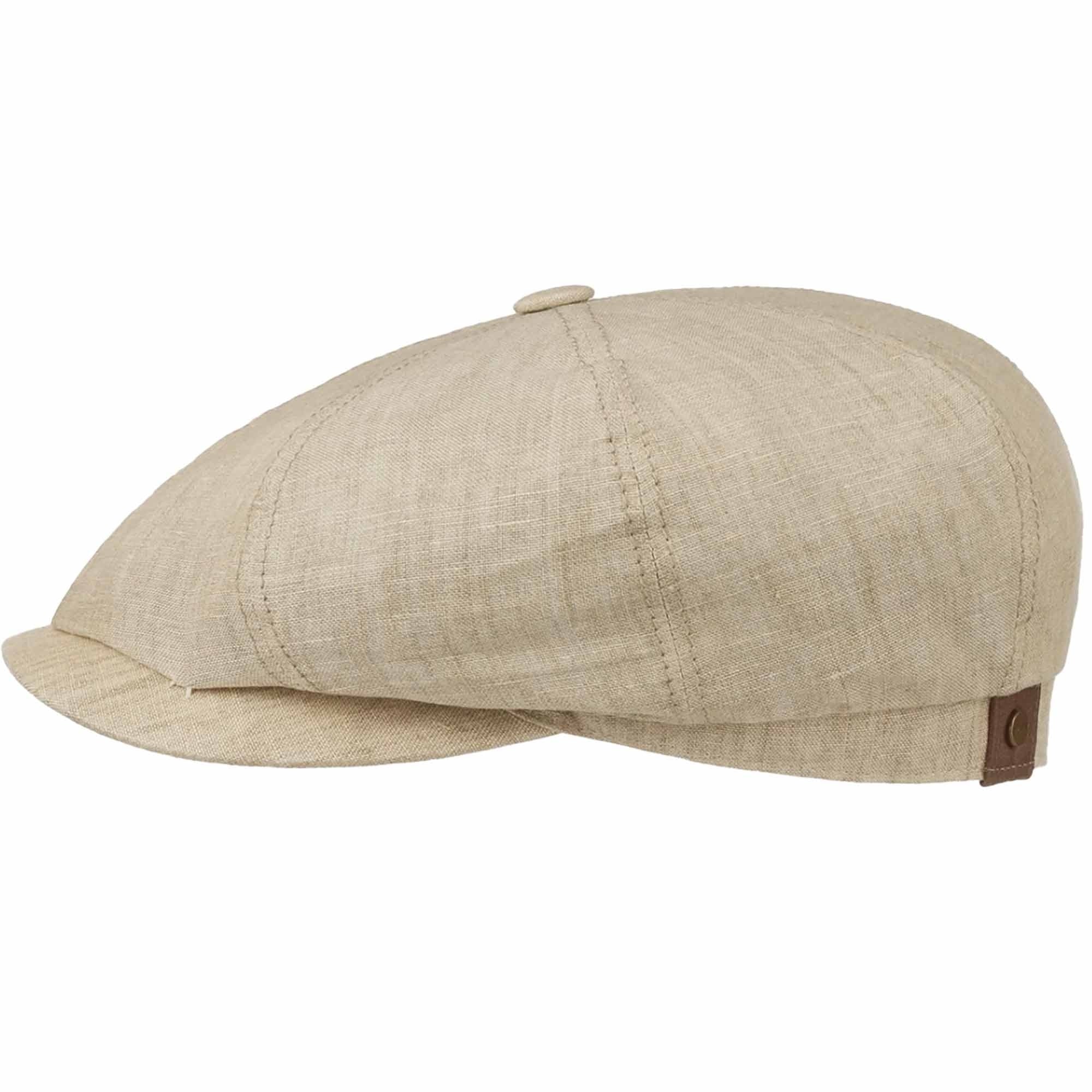 Stetson Hats Hatteras Linen Newsboy Cap - Beige