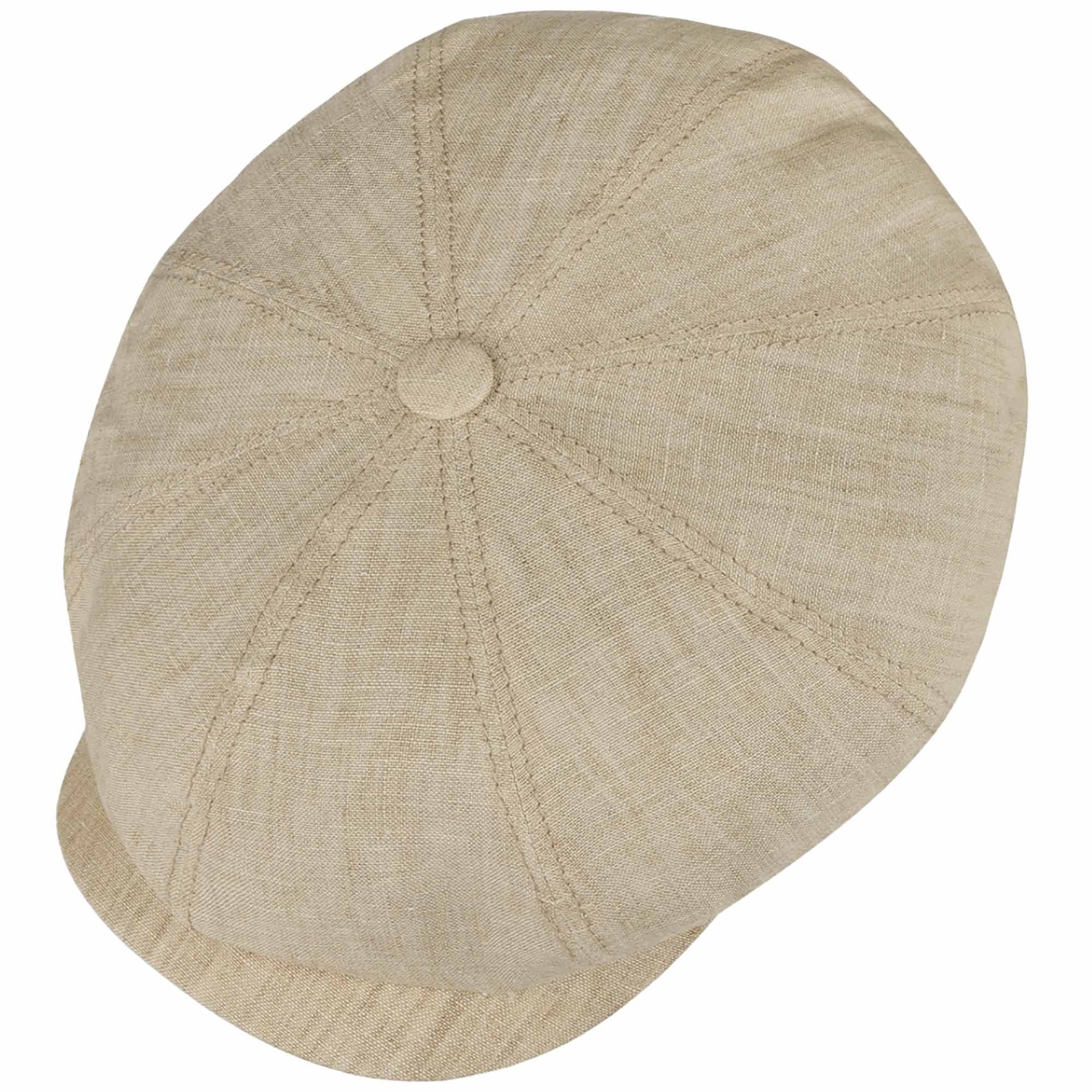 Stetson Hats Hatteras Linen Newsboy Cap - Beige
