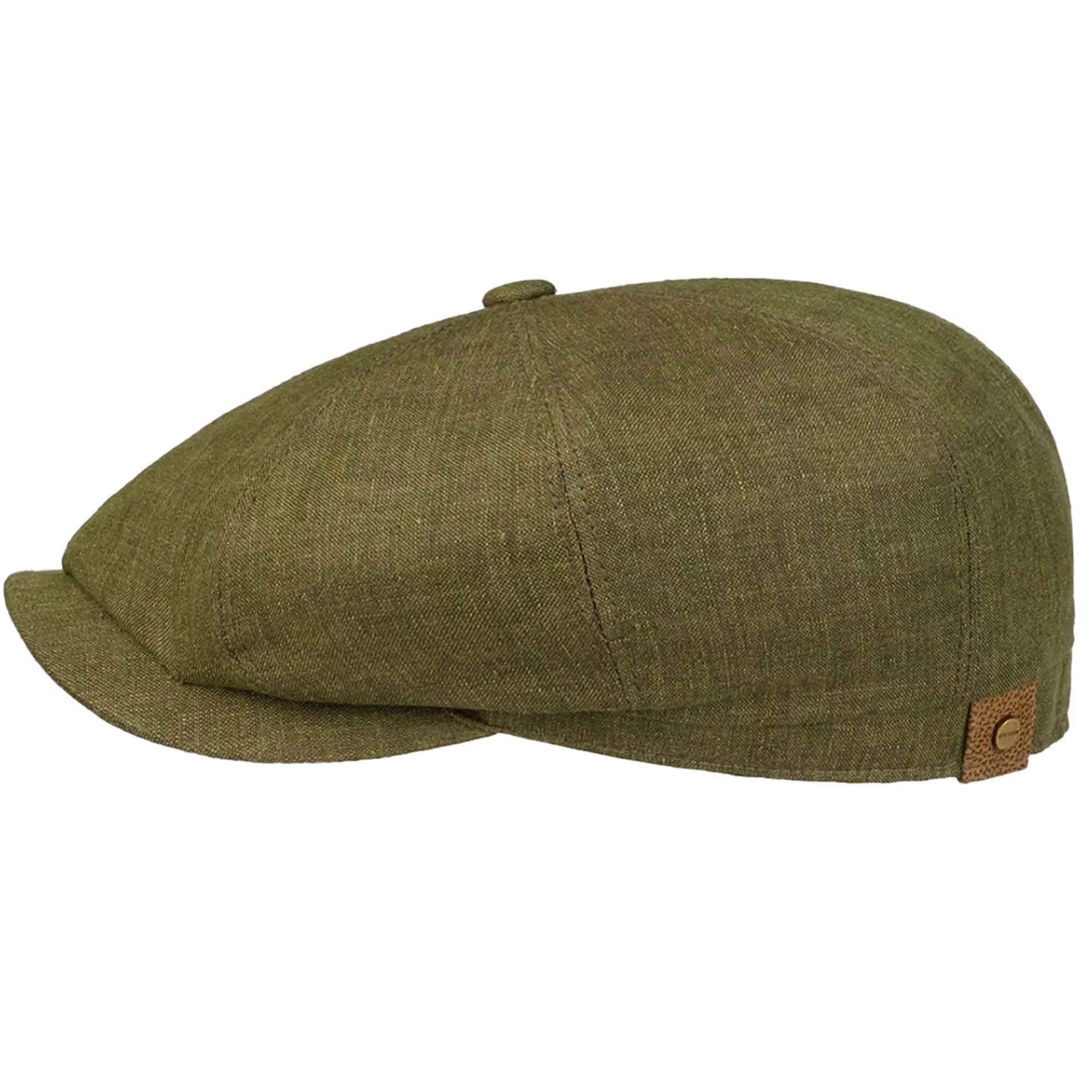 Stetson Hats Hatteras Linen Newsboy Cap - Green
