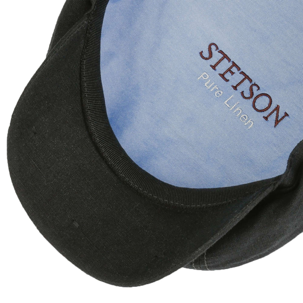 Stetson Hats Cotton Twill Flat Cap - Black