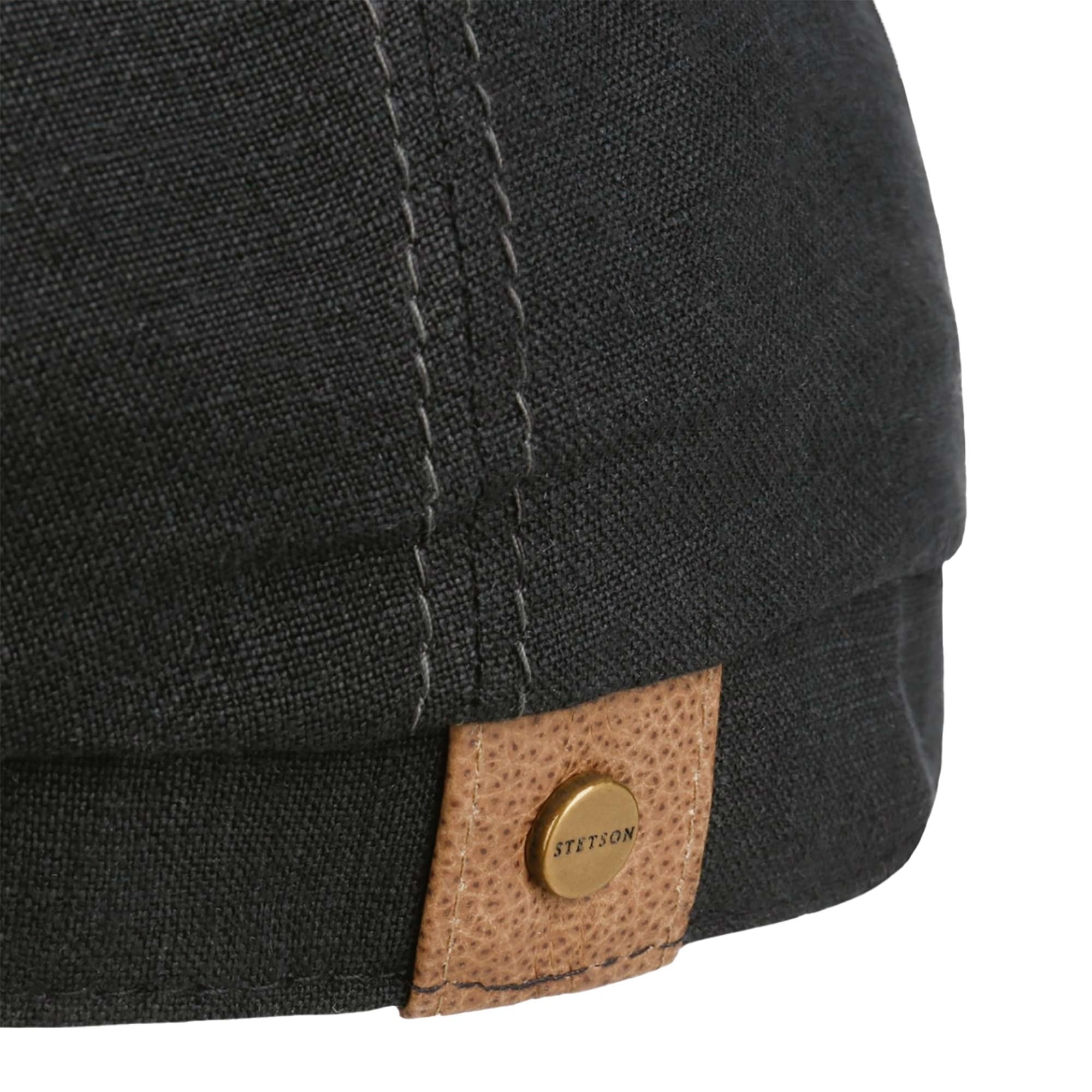 Stetson Hats Cotton Twill Flat Cap - Black