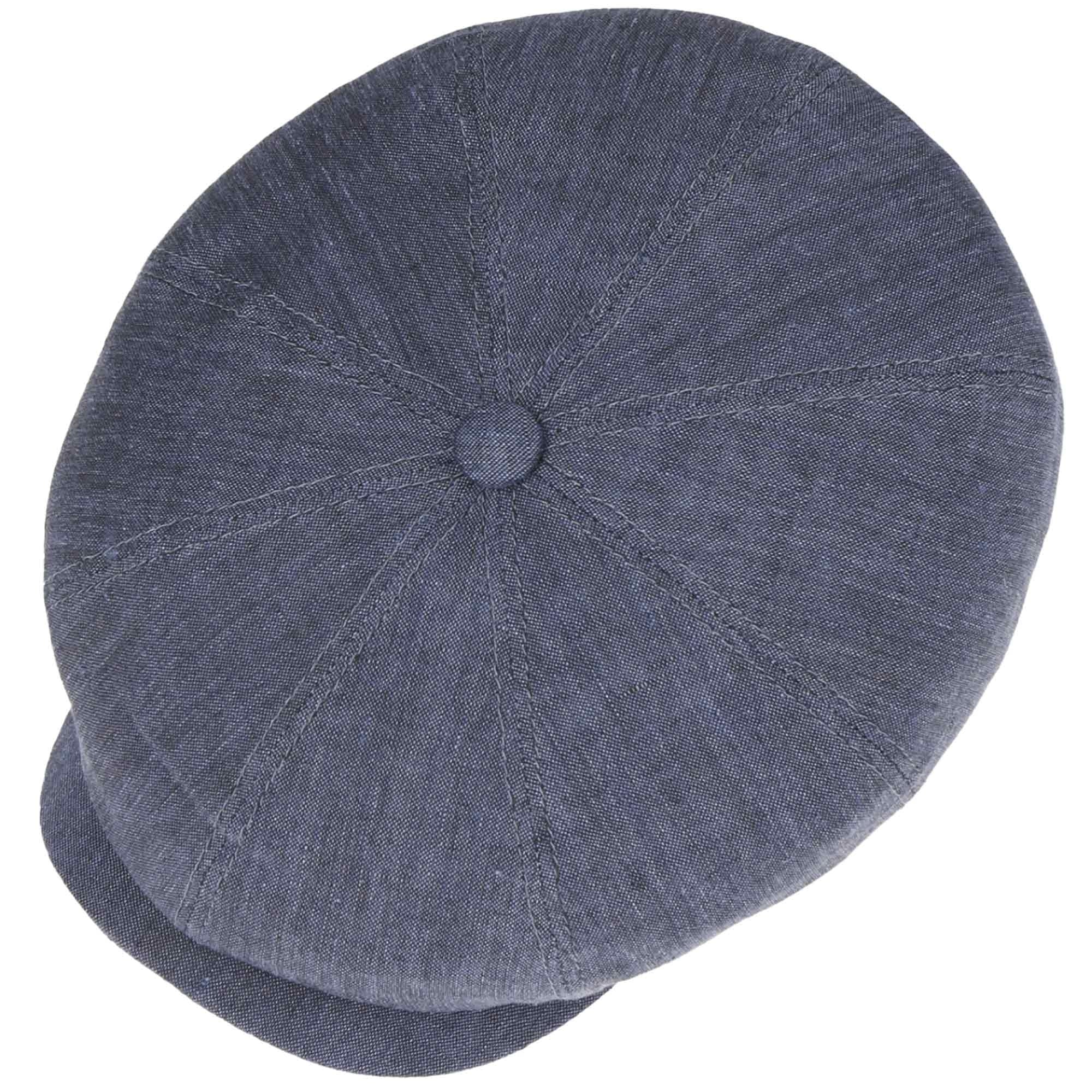 Hatteras Linen Newsboy Cap - Denim