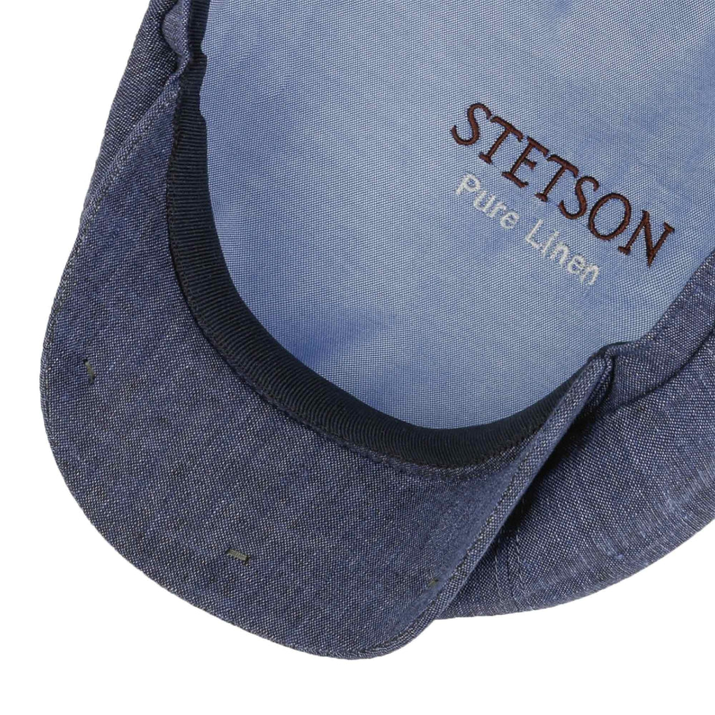 Hatteras Linen Newsboy Cap - Denim