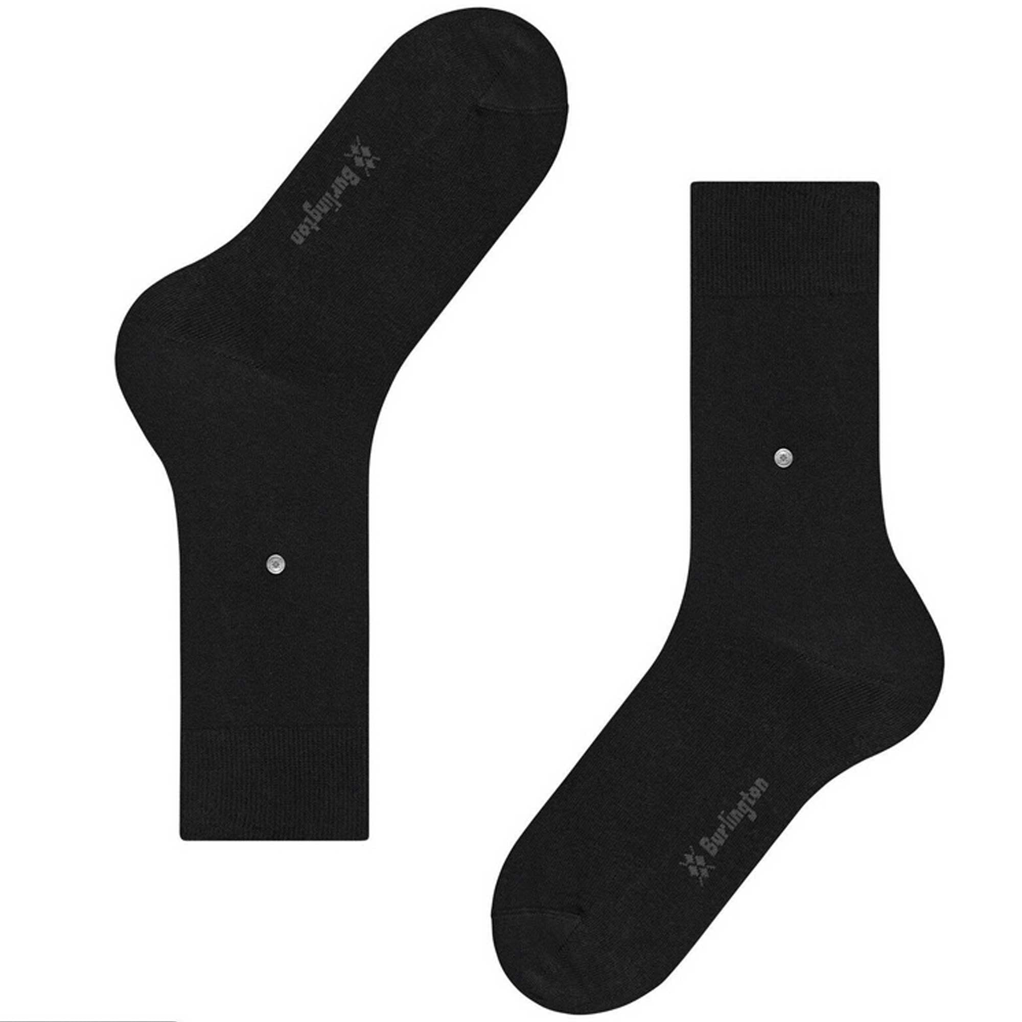 Burlington Socks Everyday Stripe 2-Pack Men Socks - Black
